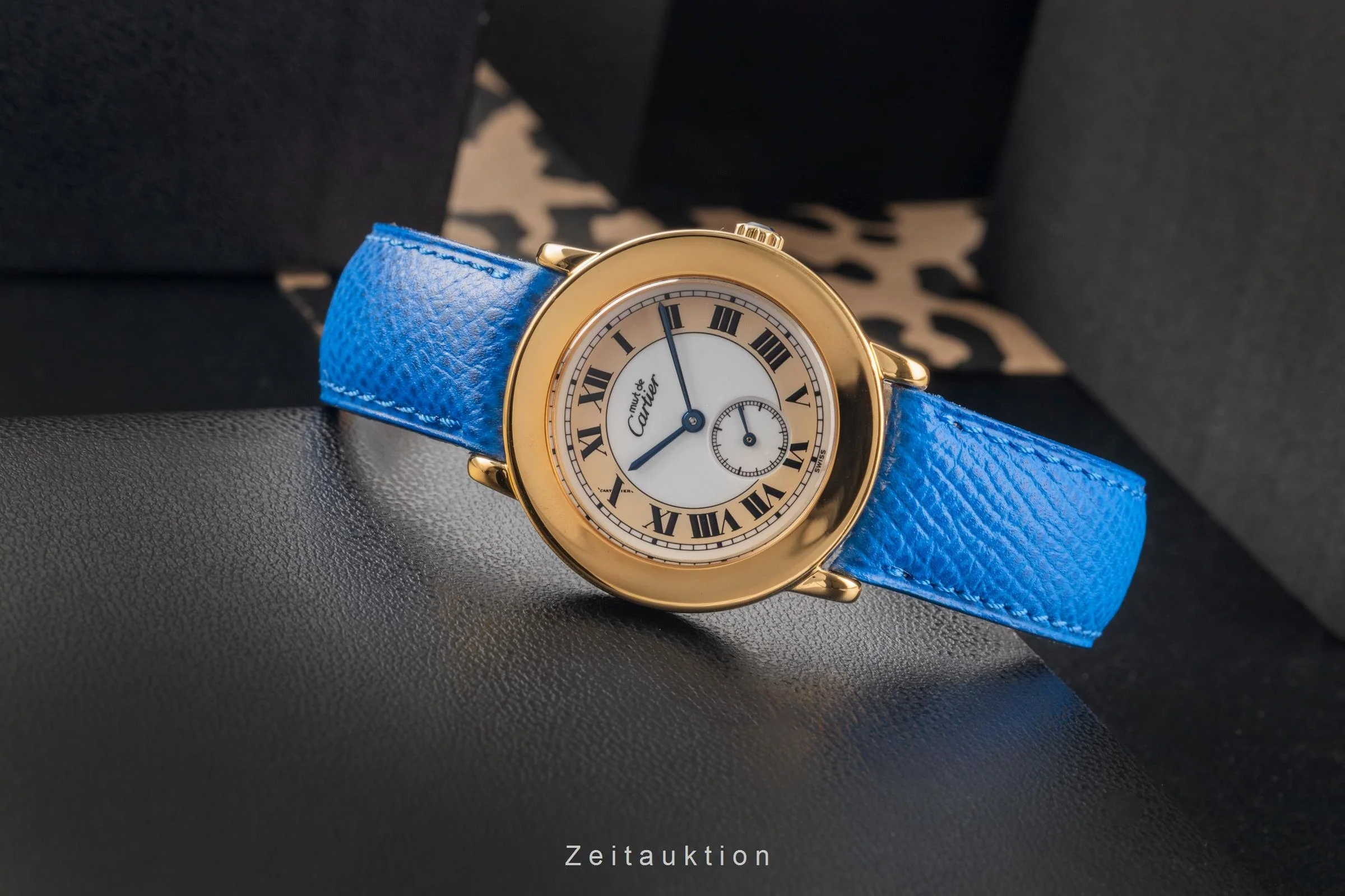 Cartier Ronde silver-gilt quartz men's watch W1006922, 1810 1  [2503767] - Image 3