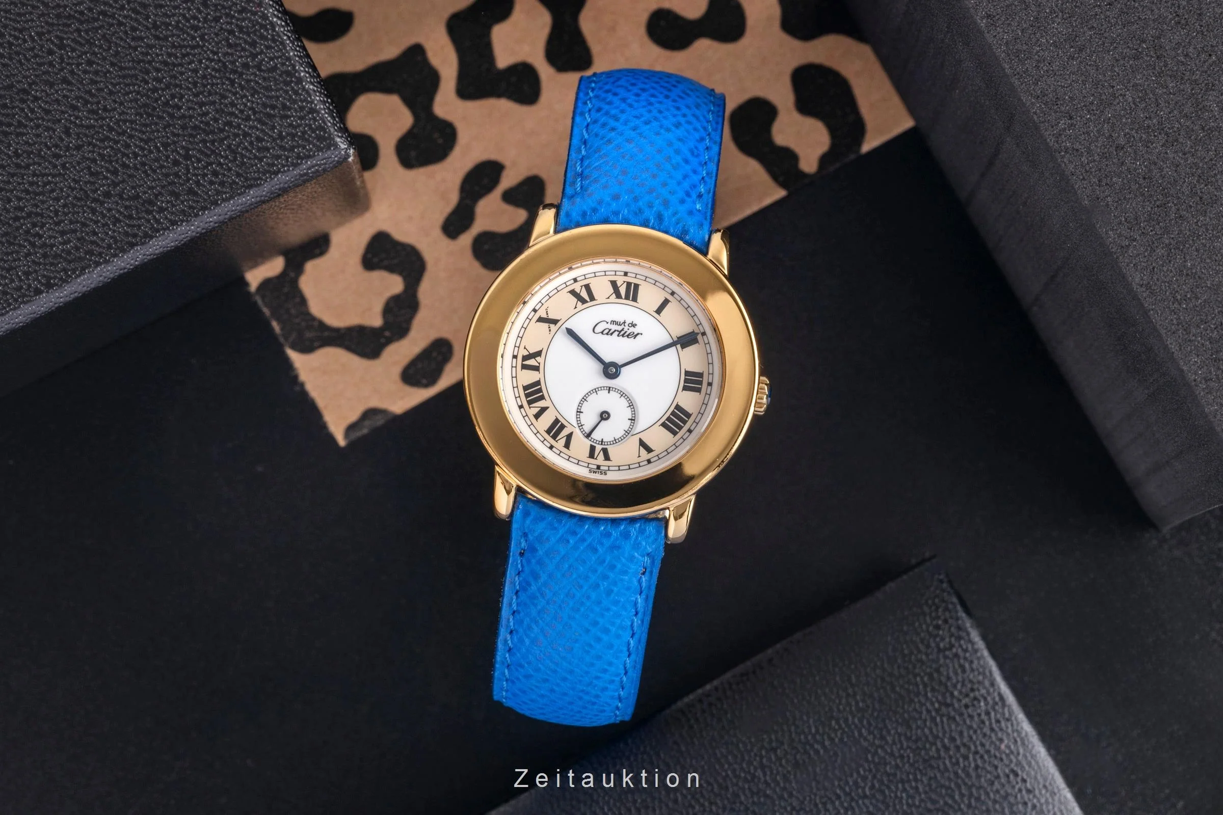Cartier Ronde silver-gilt quartz men's watch W1006922, 1810 1  [2503767] - Image 4