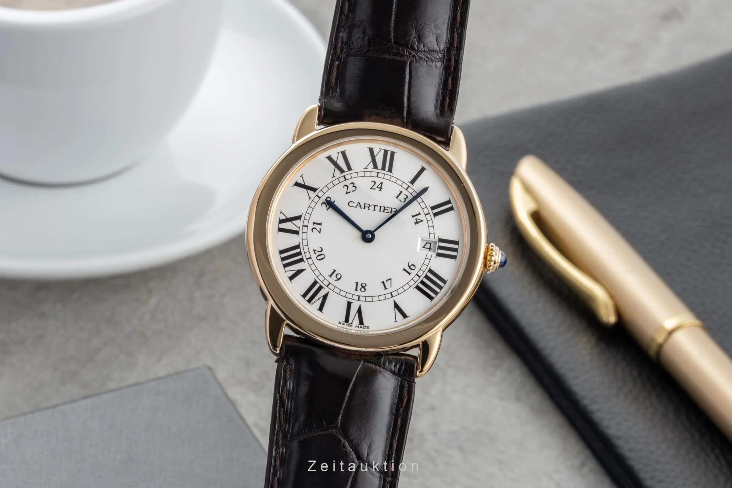 Cartier Ronde Solo steel / gold quartz men's watch W6700455  [2600737] - Image 2