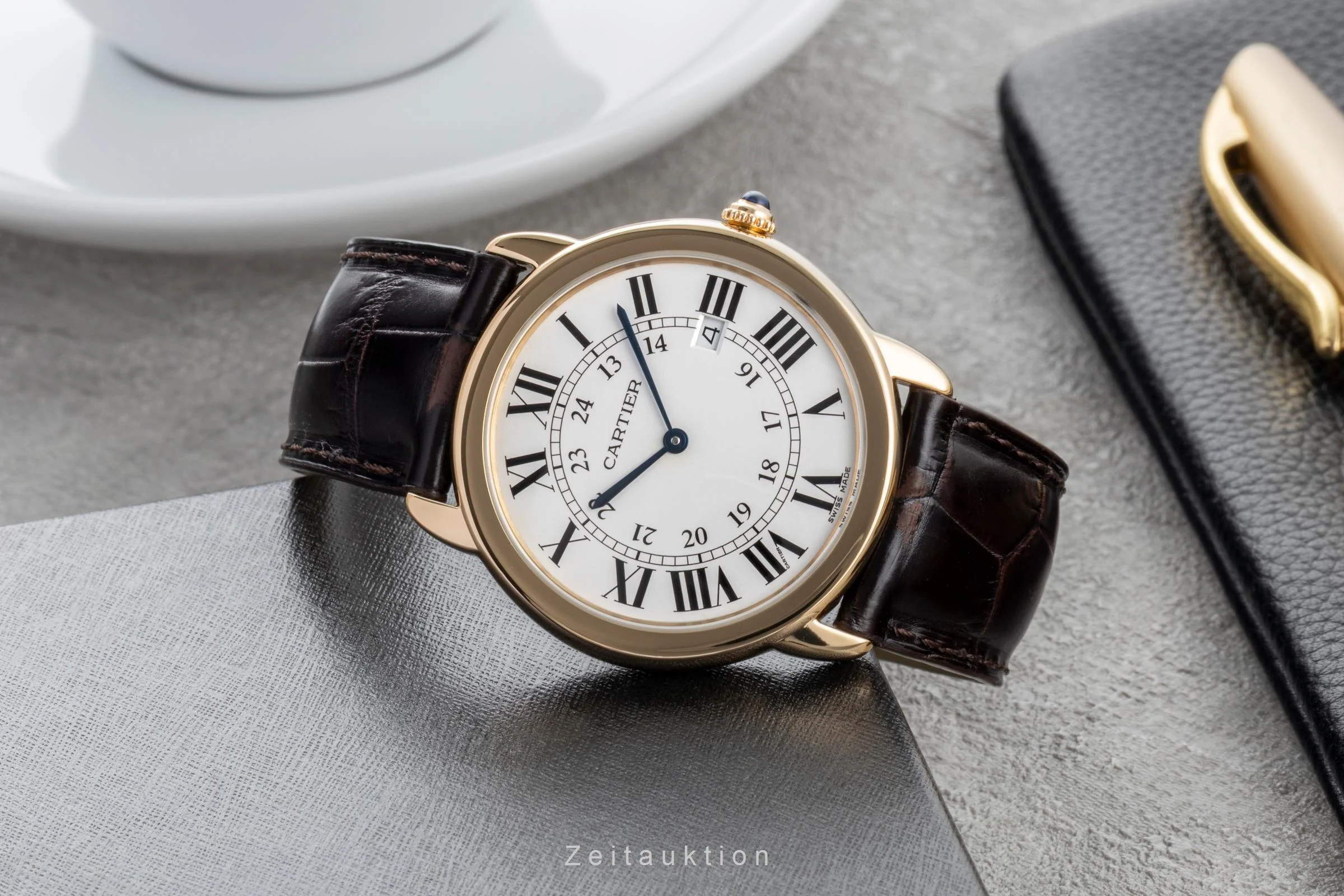 Cartier Ronde Solo steel / gold quartz men's watch W6700455  [2600737] - Image 3