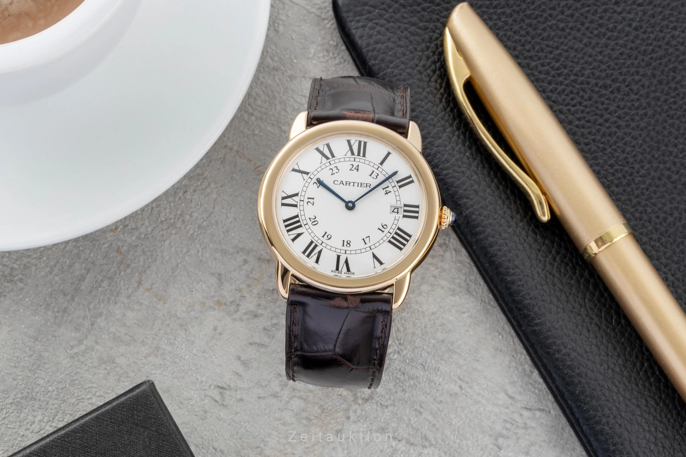 Cartier Ronde Solo steel / gold quartz men's watch W6700455  [2600737] - Image 4