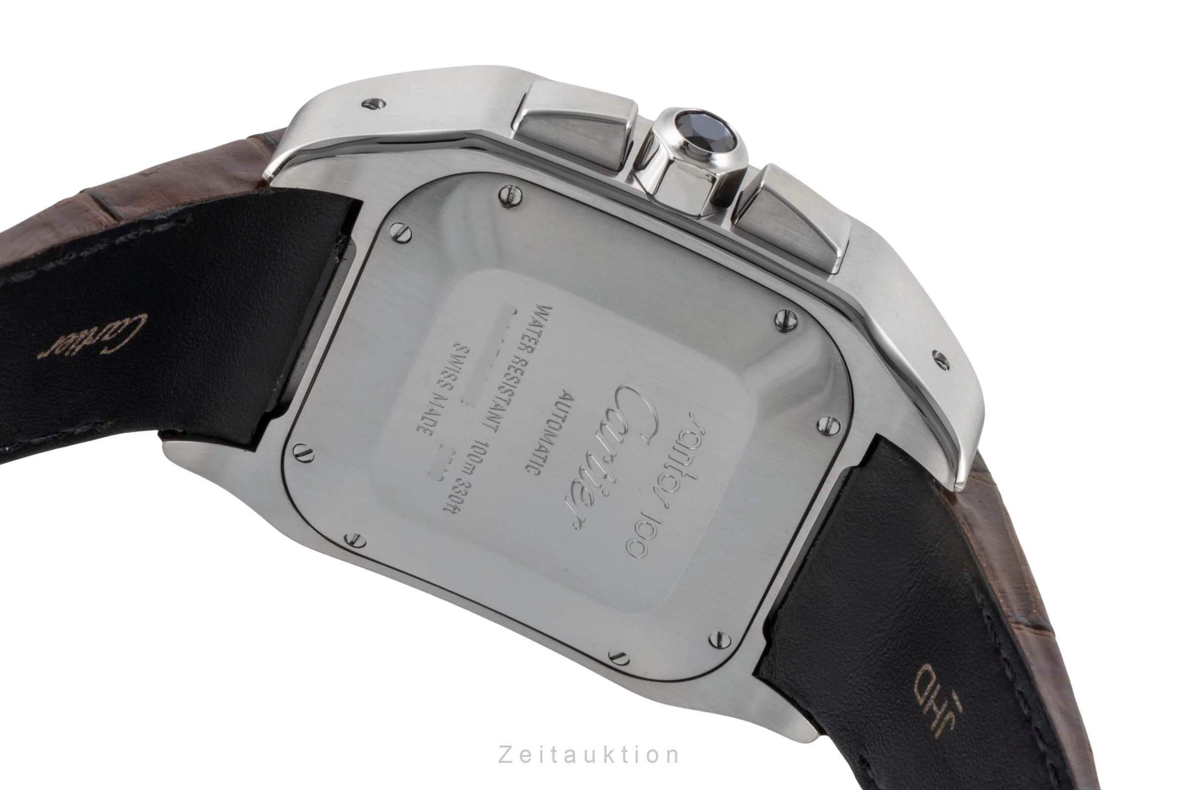 Cartier Santos 100 chronograph steel / gold automatic men's watch W20091X7  [2600828] - Image 12
