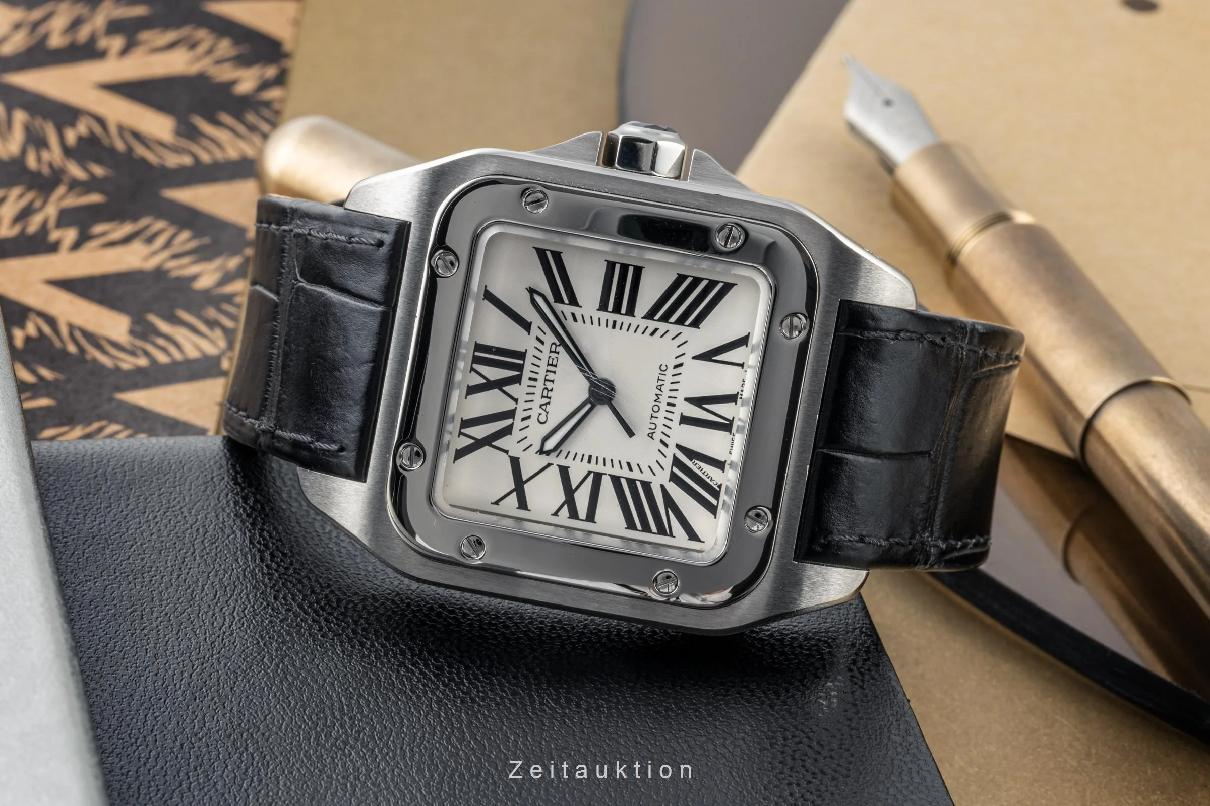 Cartier Santos 100 steel automatic men's watch 2656, W20073X8 LP: 7200EUR  [2304640] - Image 2
