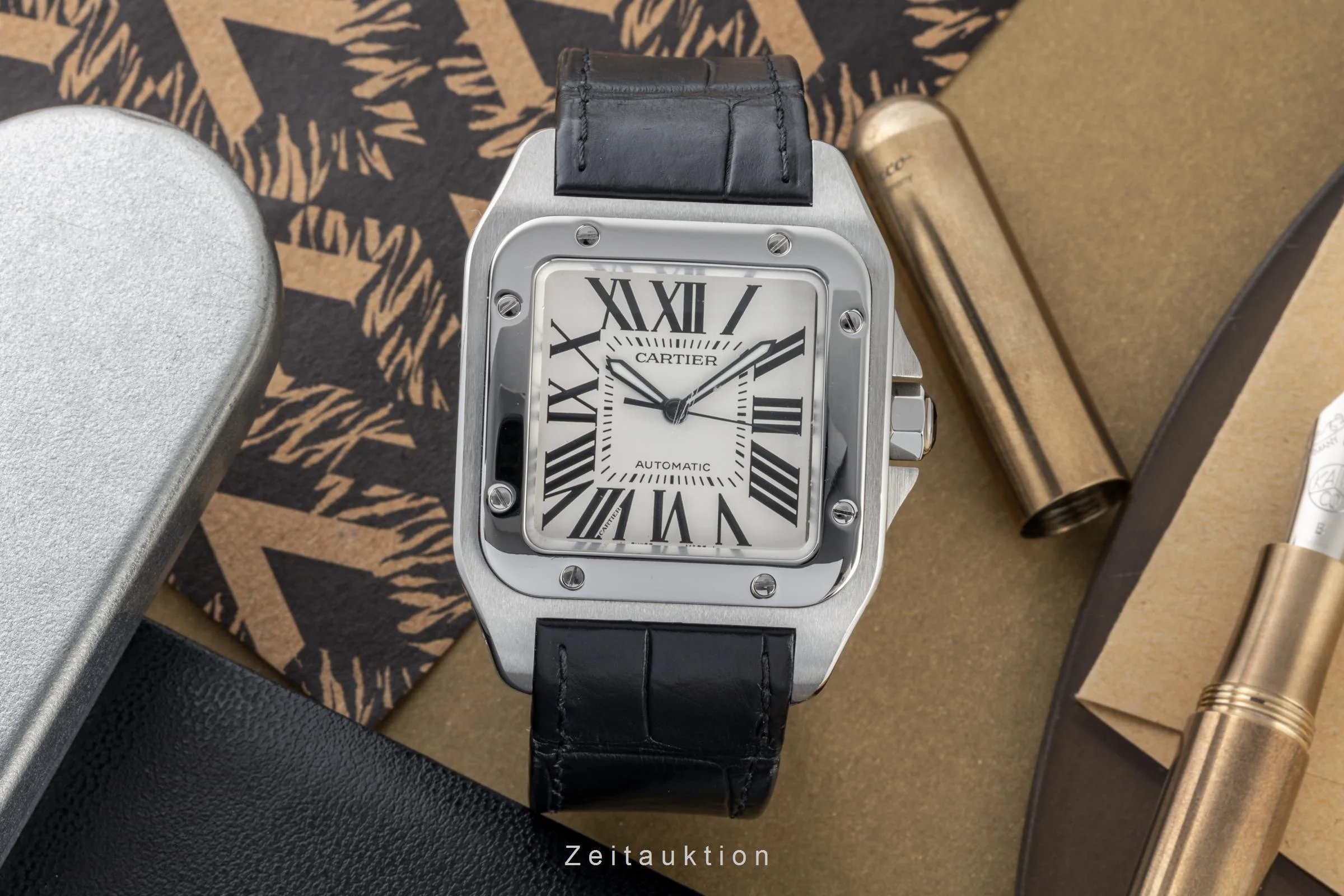 Cartier Santos 100 steel automatic men's watch 2656, W20073X8 LP: 7200EUR  [2304640] - Image 3