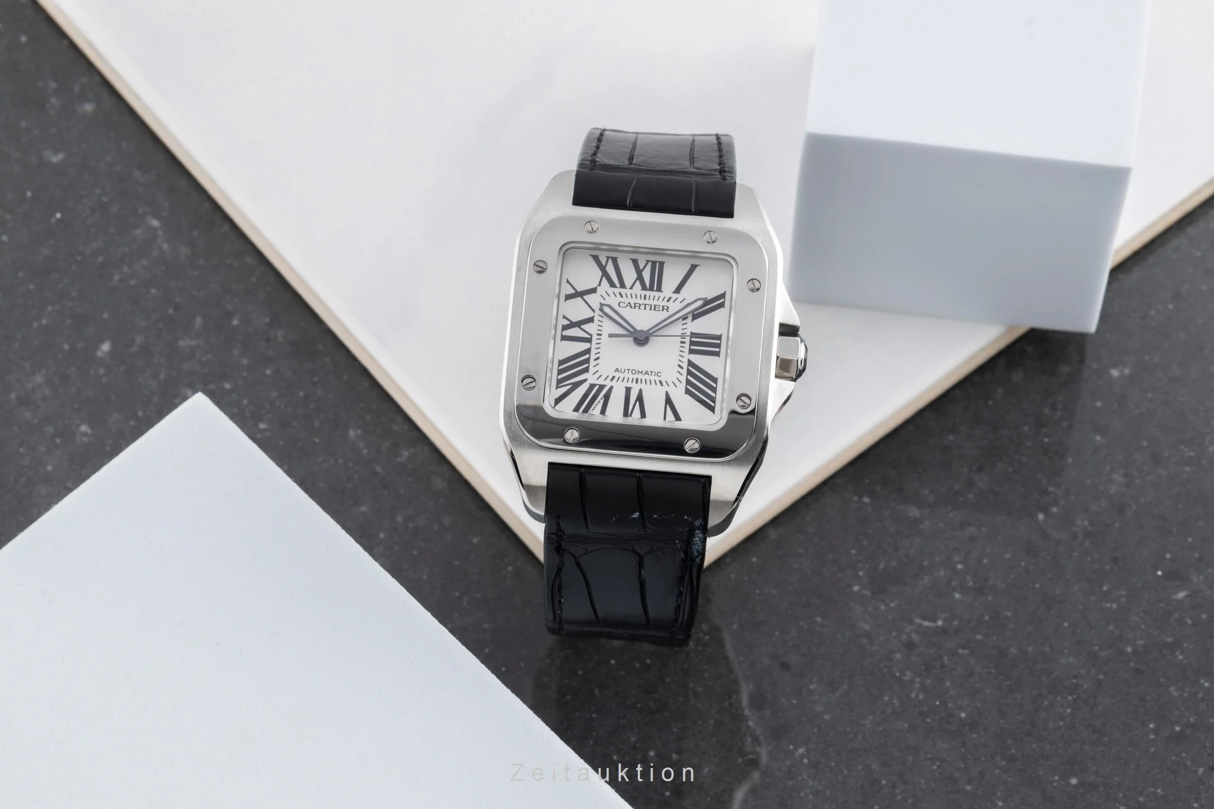 Cartier Santos 100 steel automatic men's watch W20073X8  [2503558] - Image 4