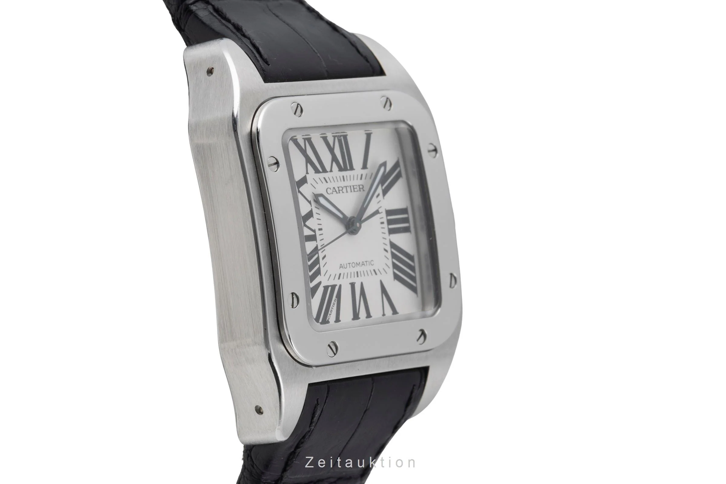 Cartier Santos 100 steel automatic men's watch W20106X8  [2505643] - Image 8