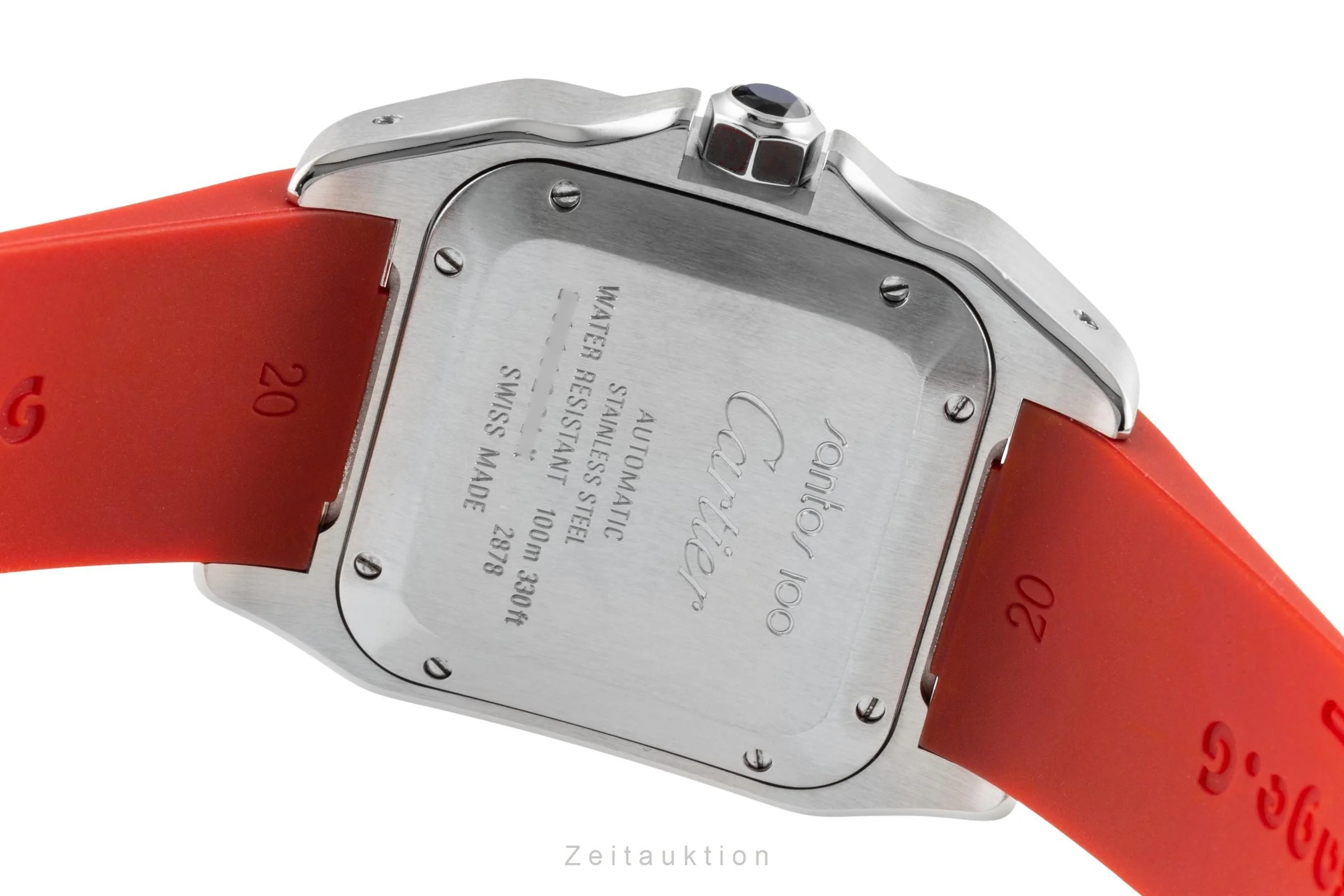 Cartier Santos 100 steel automatic men's watch W20106X8  [2600889] - Image 12