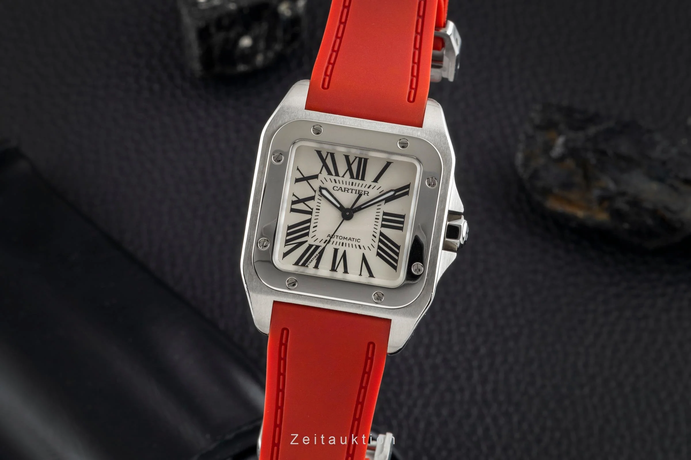 Cartier Santos 100 steel automatic men's watch W20106X8  [2600889] - Image 2