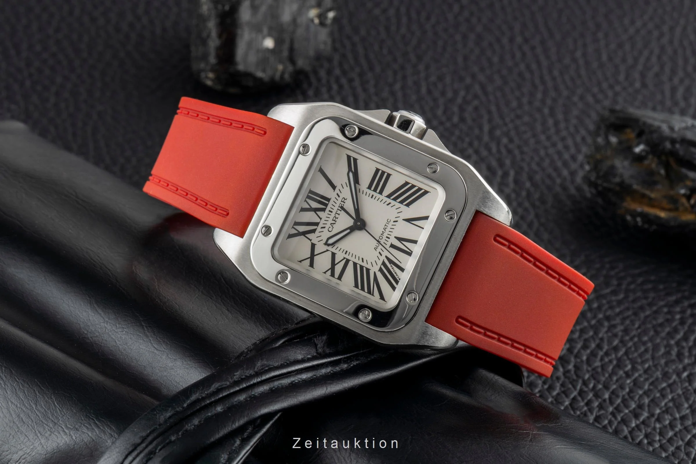 Cartier Santos 100 steel automatic men's watch W20106X8  [2600889] - Image 3