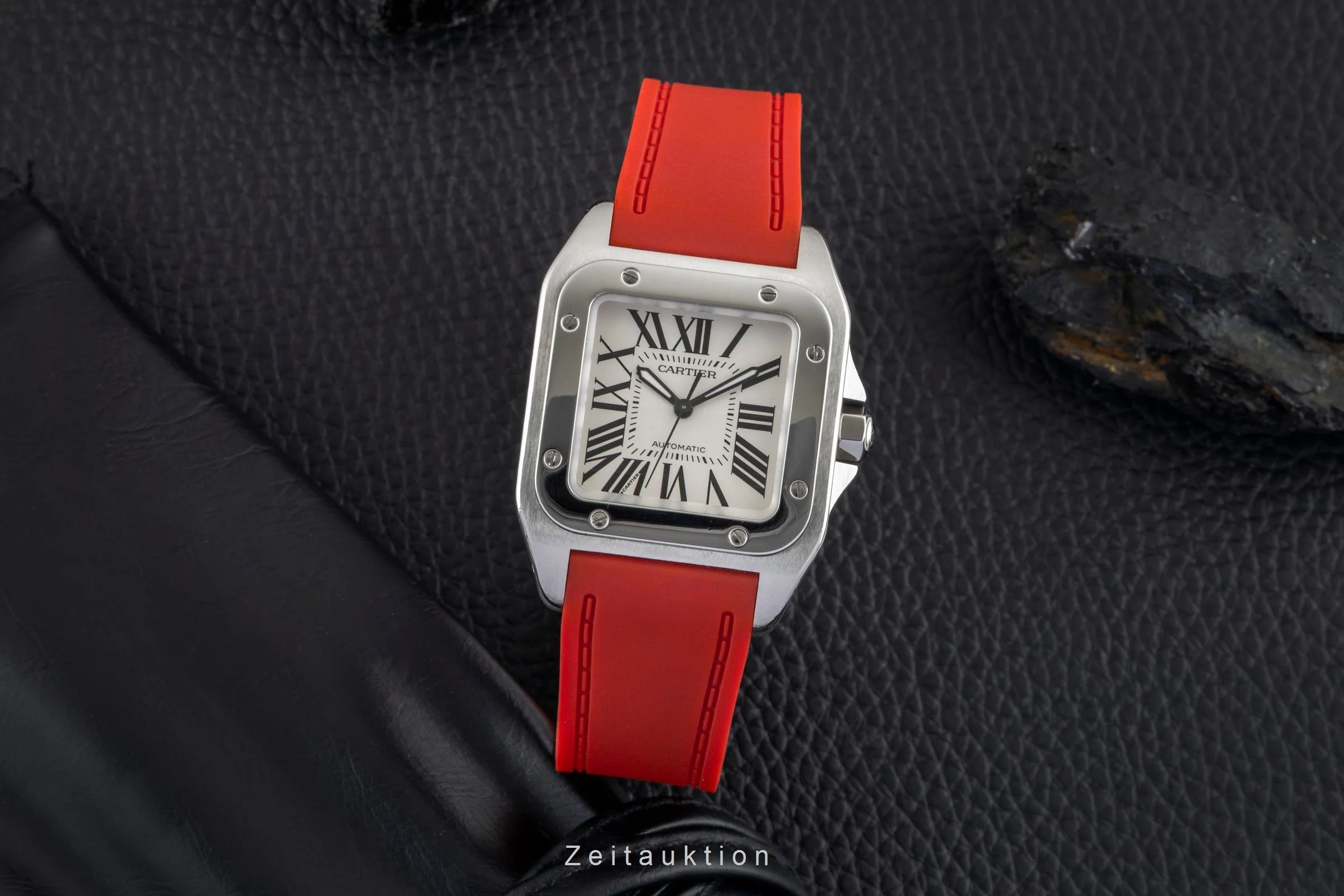 Cartier Santos 100 steel automatic men's watch W20106X8  [2600889] - Image 4