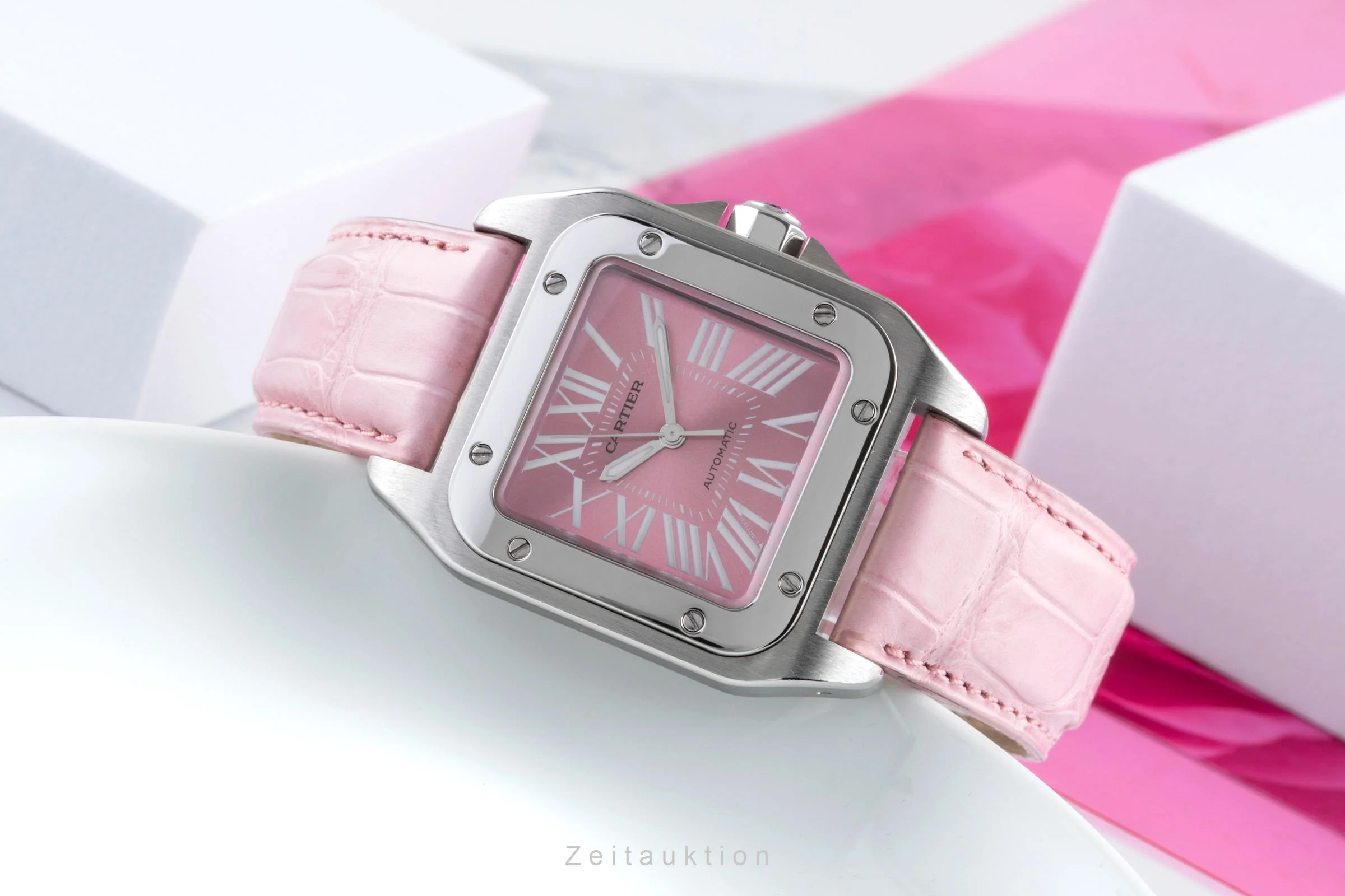 Cartier Santos 100 steel automatic women's watch W20133X8, 2878  [2505115] - Image 3
