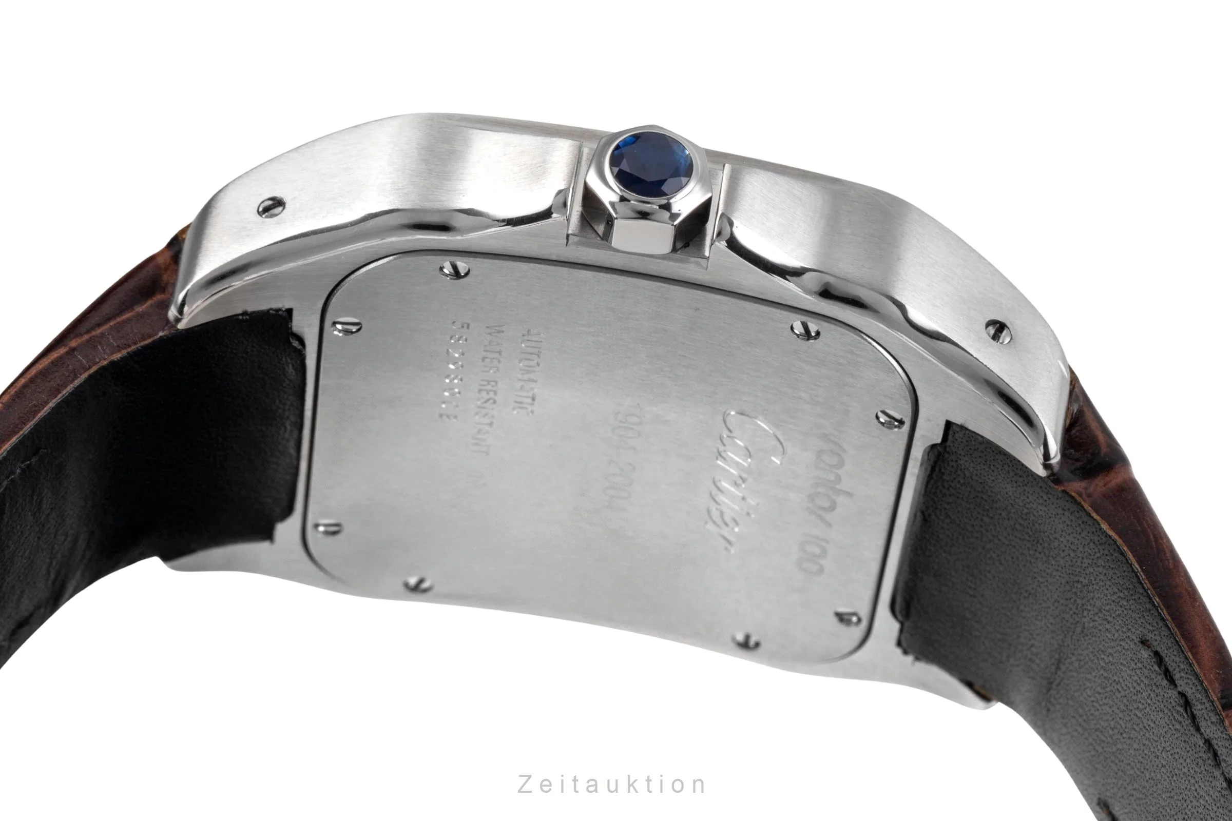 Cartier Santos 100 steel / gold automatic men's watch W20077X7  [2505262] - Image 11