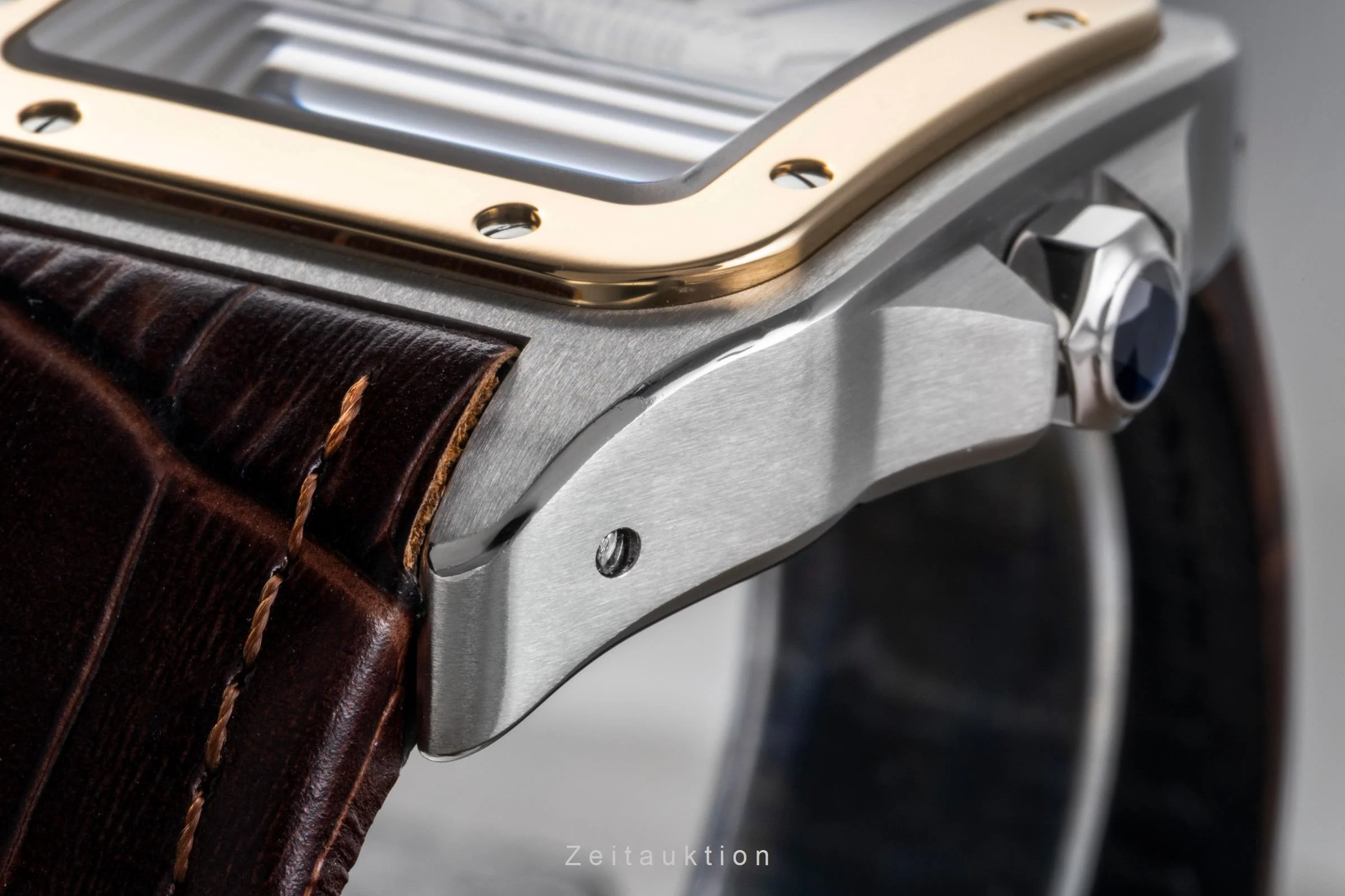 Cartier Santos 100 steel / gold automatic men's watch W20077X7  [2505262] - Image 16