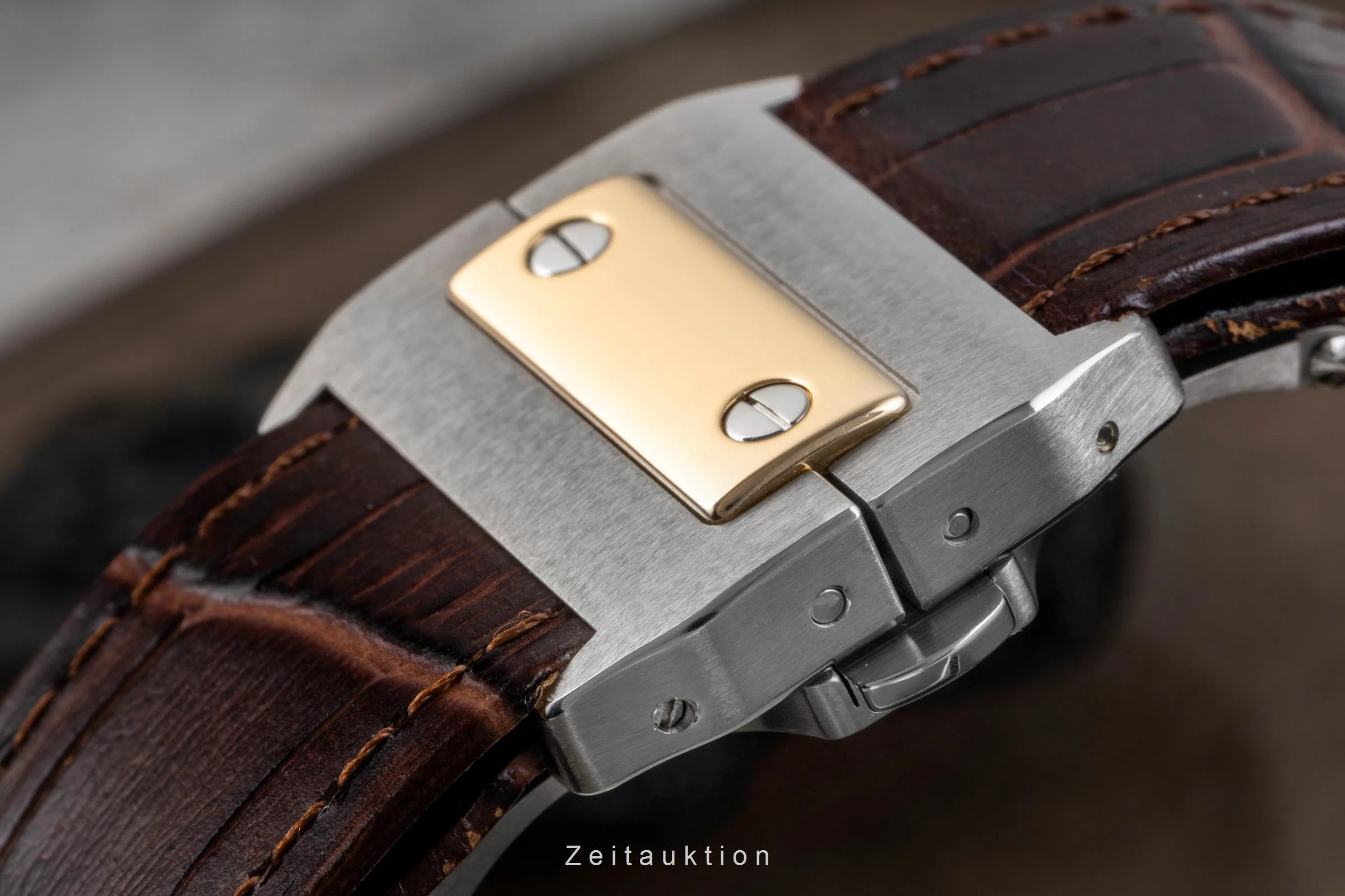Cartier Santos 100 steel / gold automatic men's watch W20077X7  [2505262] - Image 17