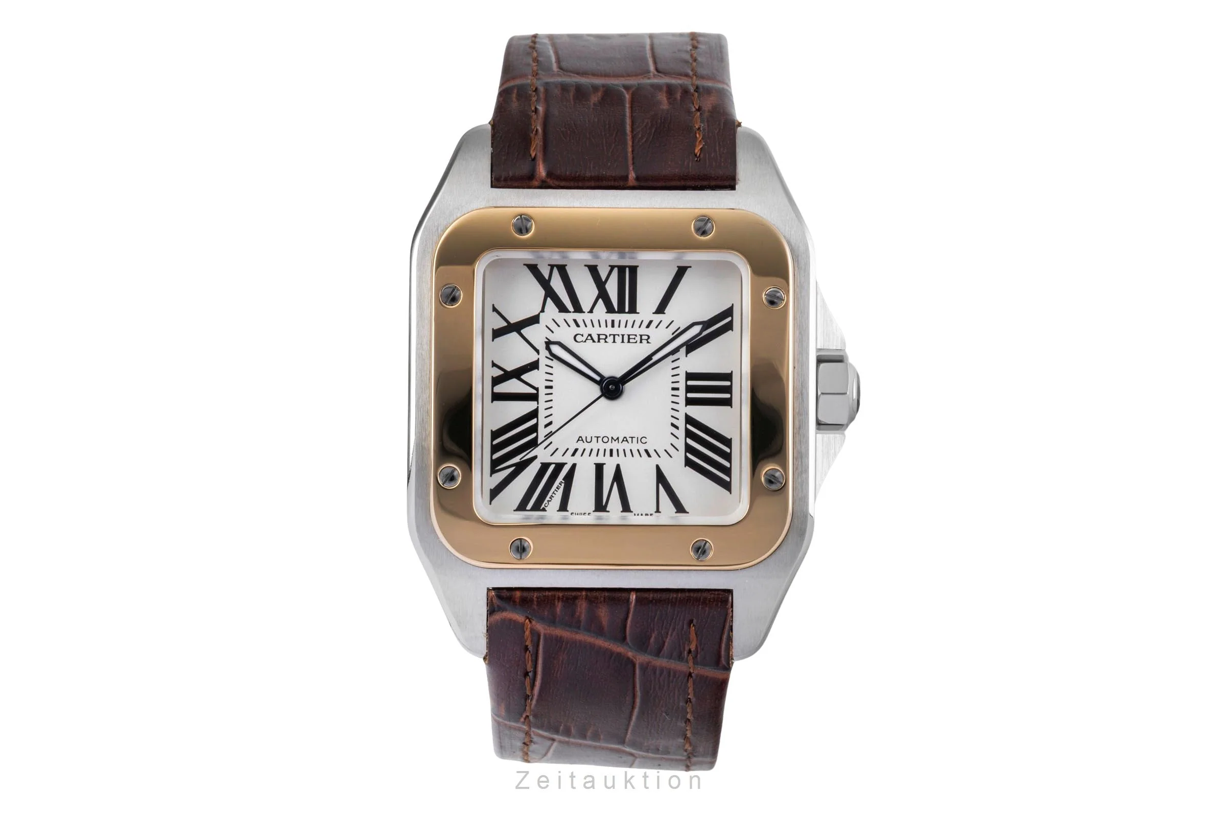 Cartier Santos 100 steel / gold automatic men's watch W20077X7  [2505262] - Image 5
