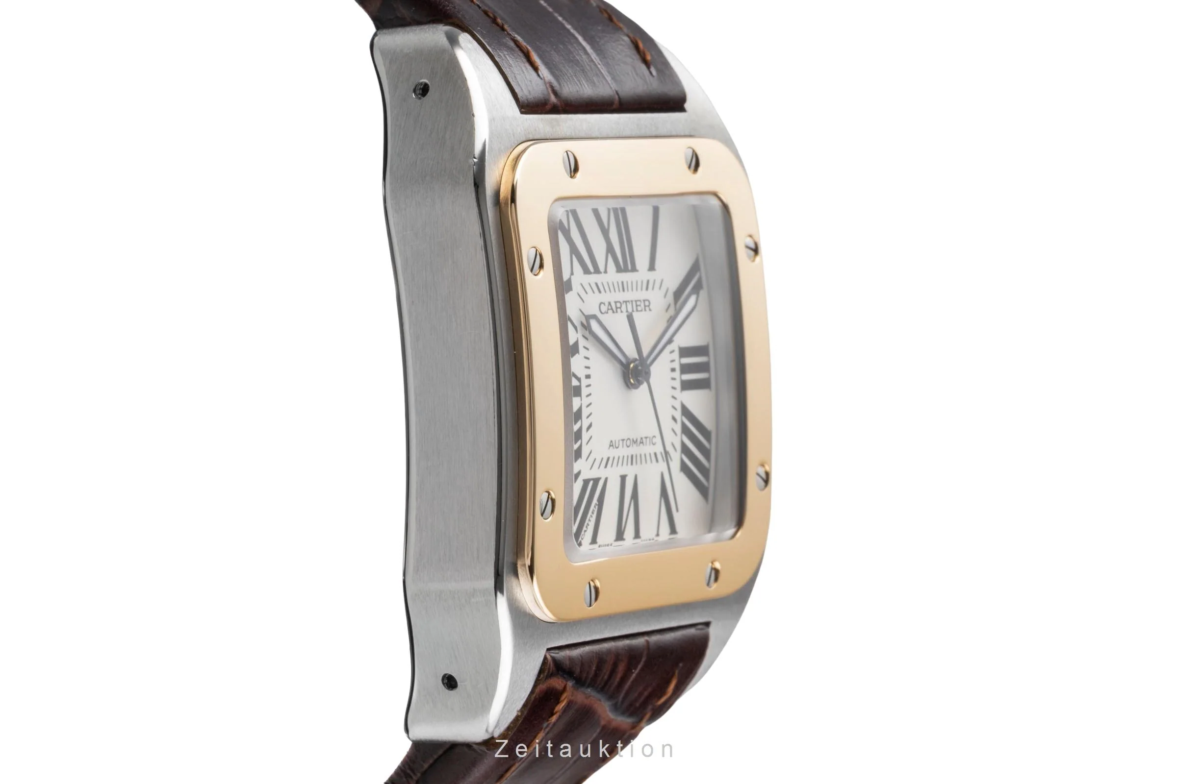 Cartier Santos 100 steel / gold automatic men's watch W20077X7  [2505262] - Image 8