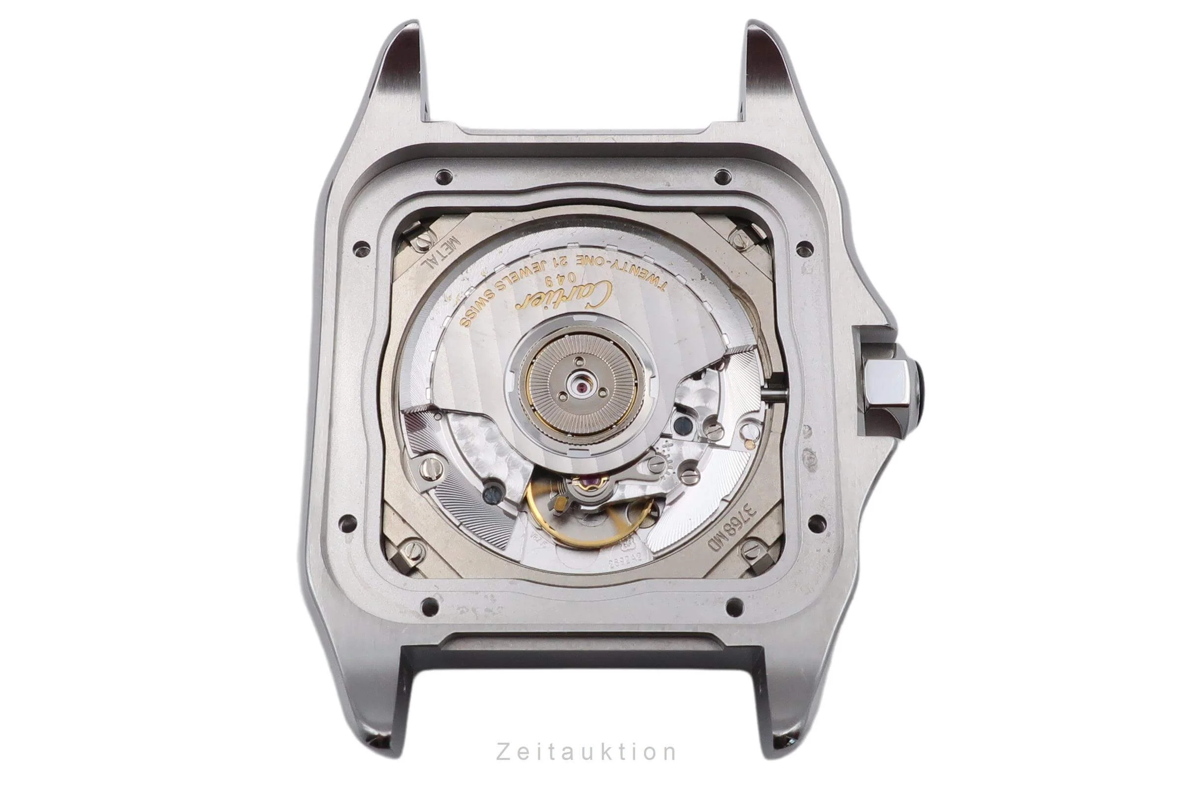Cartier Santos 100 Steel / rubber automatic men's watch W20121U2, 2656  [2403311] - Image 14