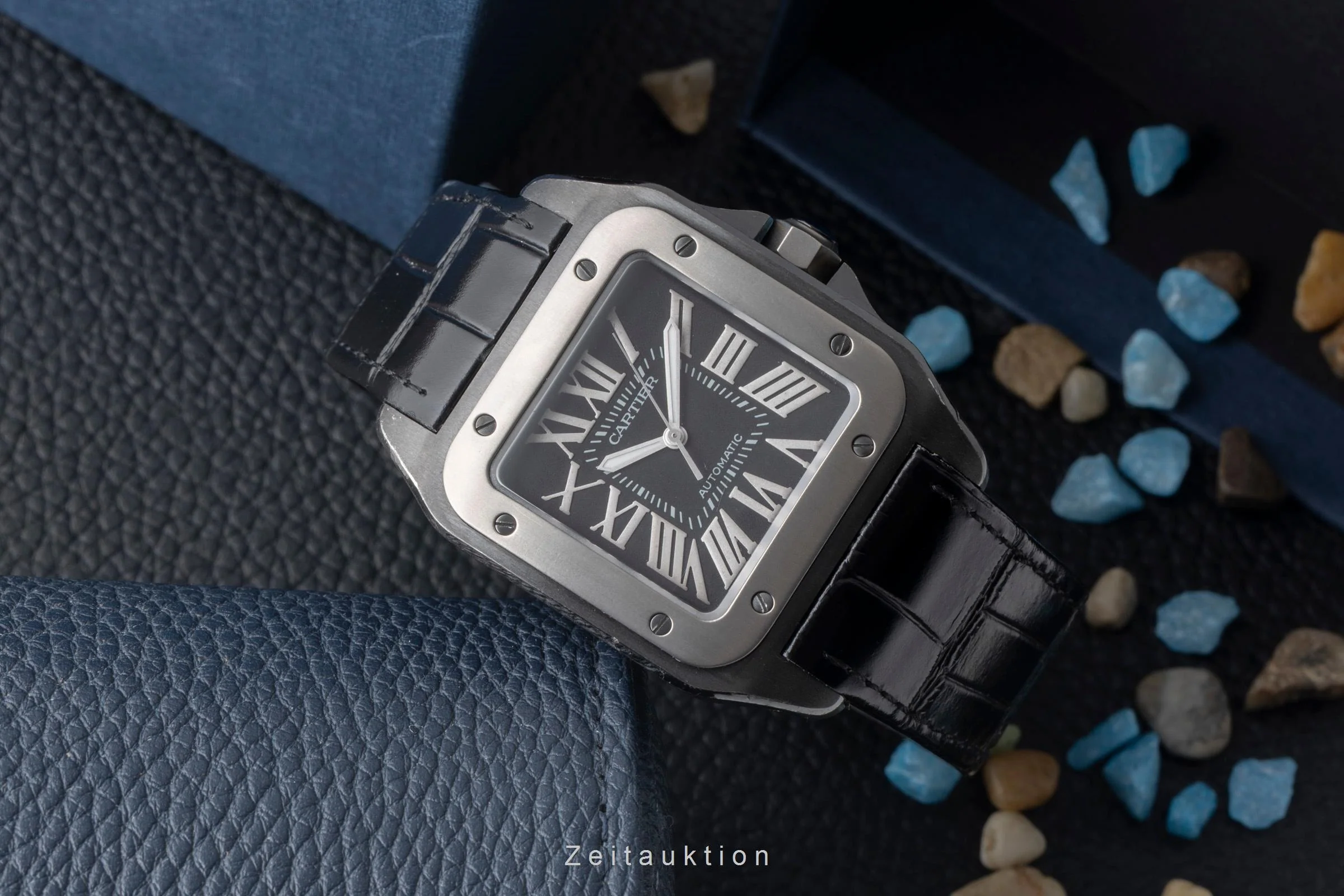 Cartier Santos 100 steel / titanium automatic men's watch W2020010  [2600871] - Image 3