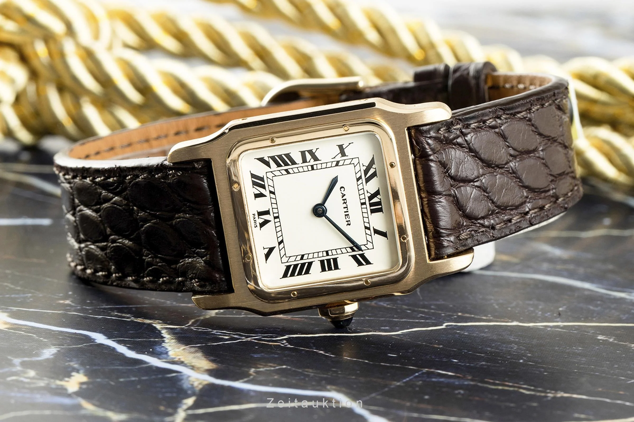 Cartier Santos 18 ct gold manual winding women's watch 15751 VP: 14000EUR Vintage  [2109000] - Image 2