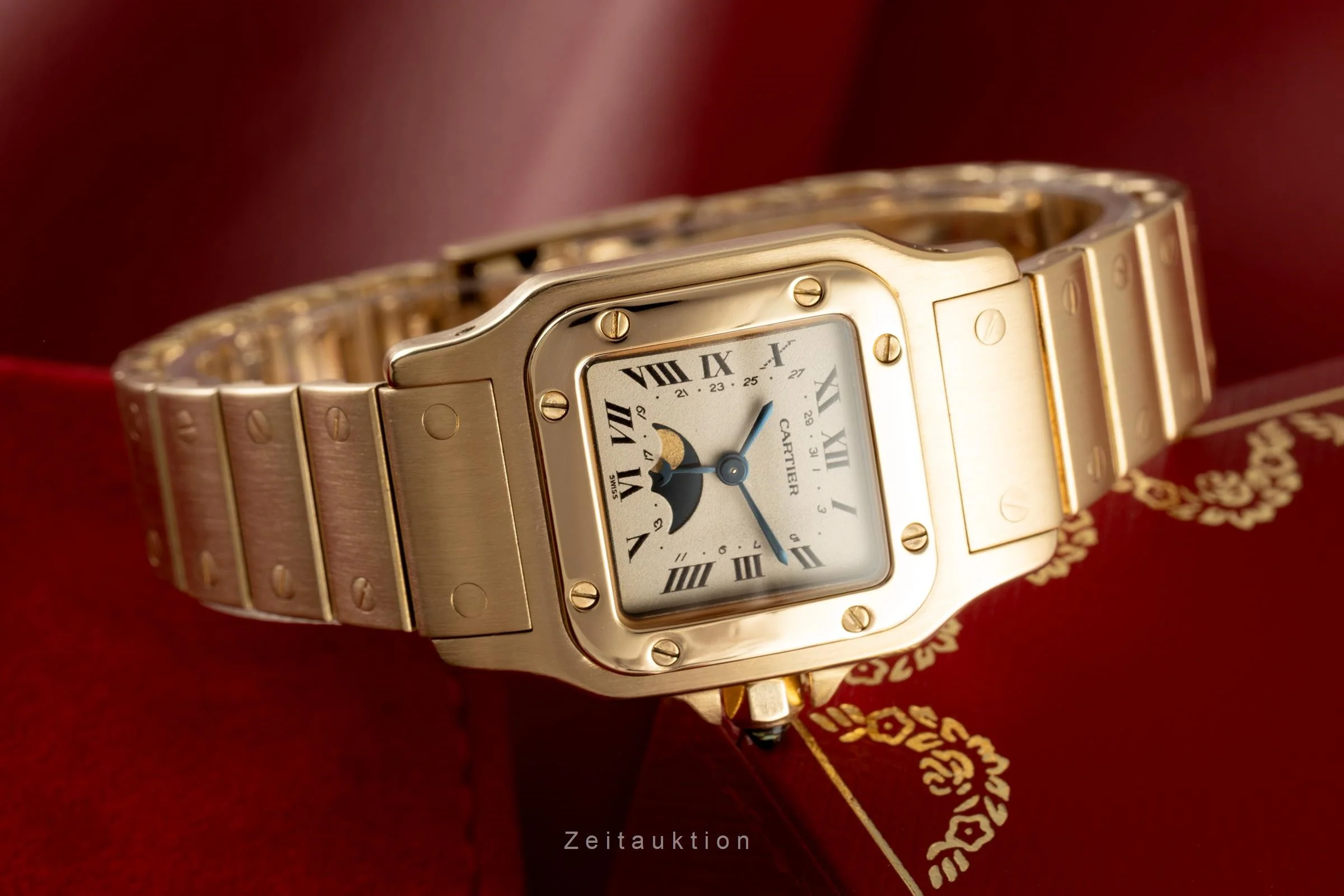 Cartier Santos 18 ct gold quartz women's watch 819902, 0407  [2107554] - Image 2