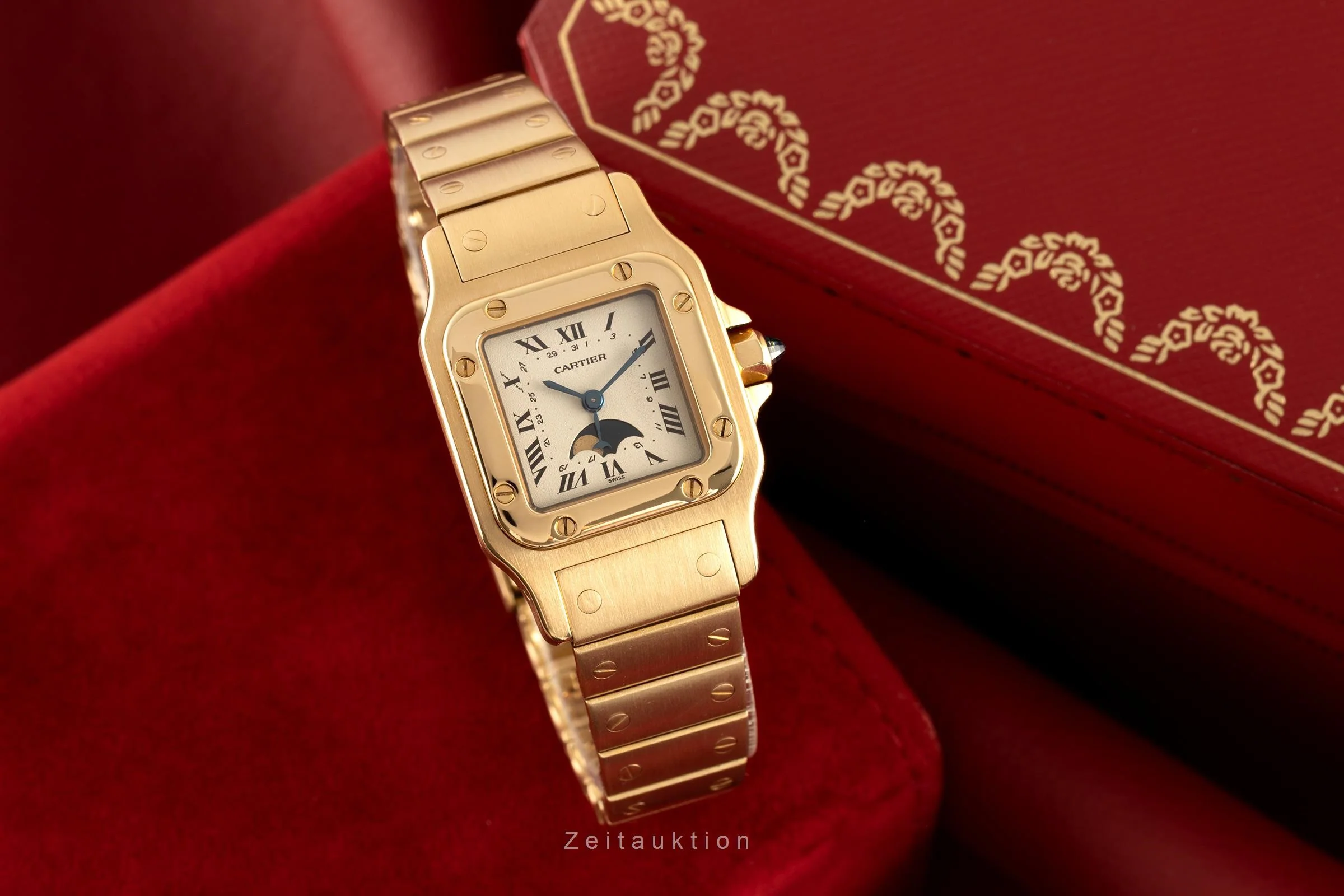 Cartier Santos 18 ct gold quartz women's watch 819902, 0407  [2107554] - Image 3