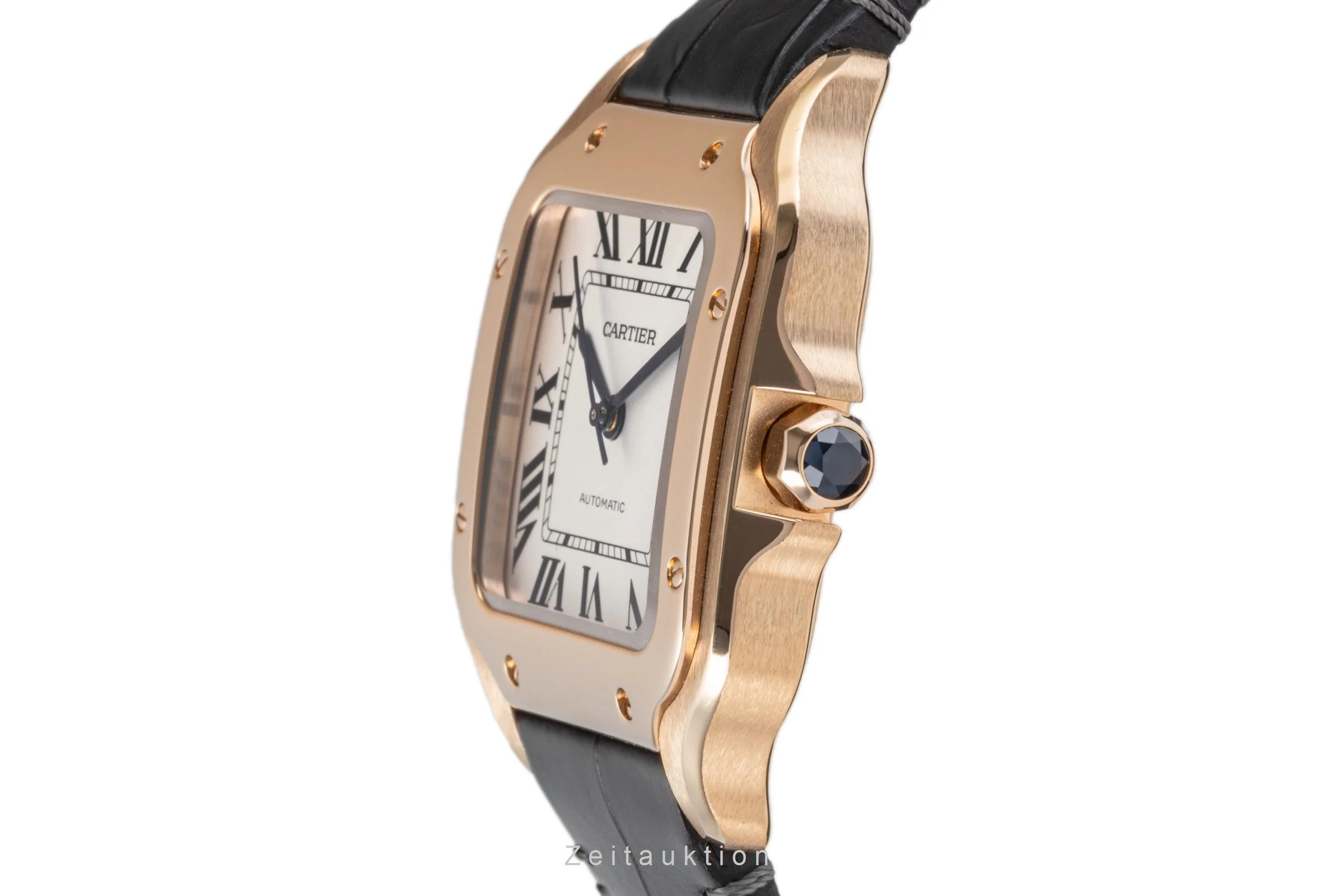 Cartier Santos 18 ct red gold automatic men's watch 4074, WGSA0012  [2204910] - Image 6