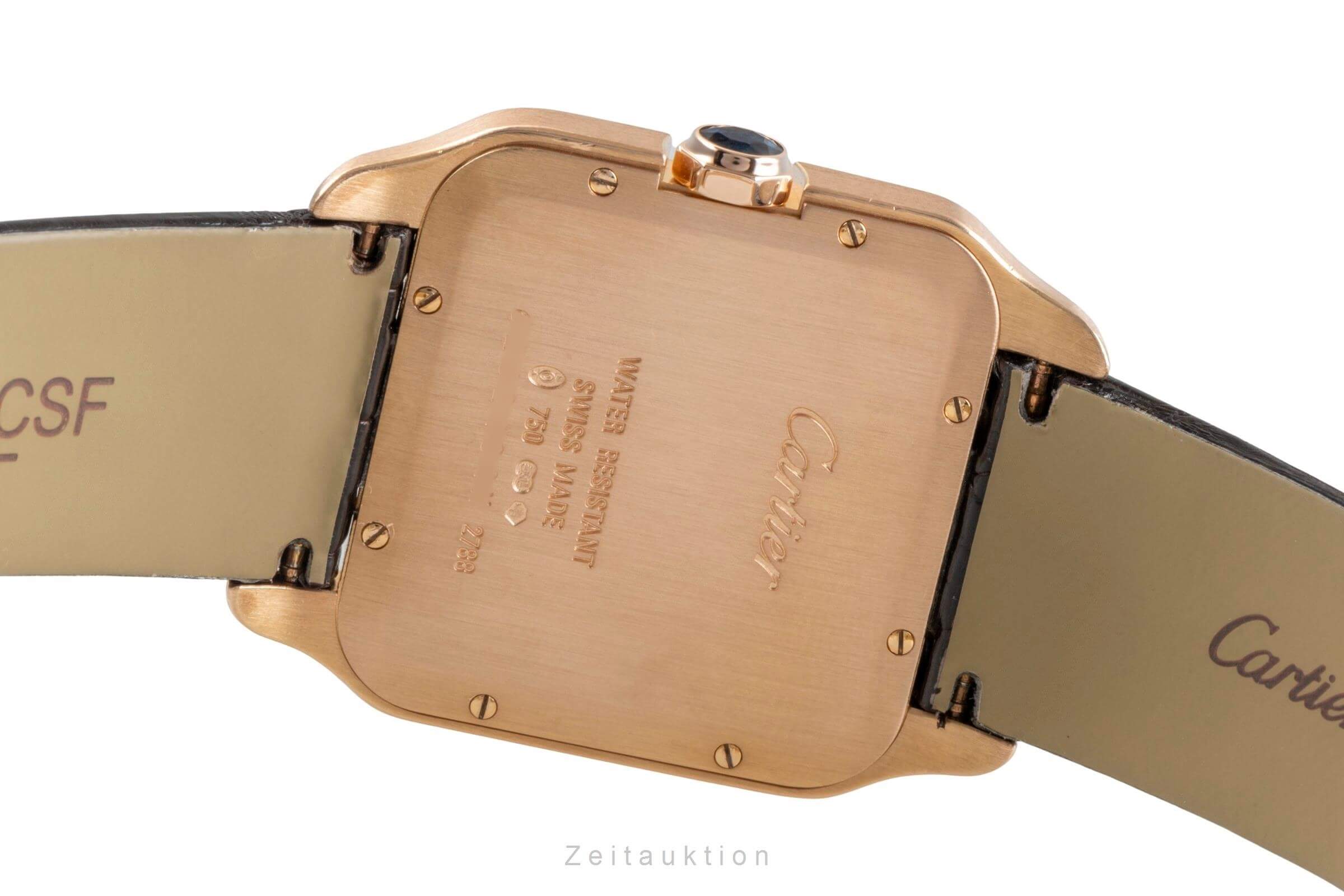 Cartier Santos Dumont 18 ct red gold quartz men's watch W2009251,2788  [2500275] - Image 10