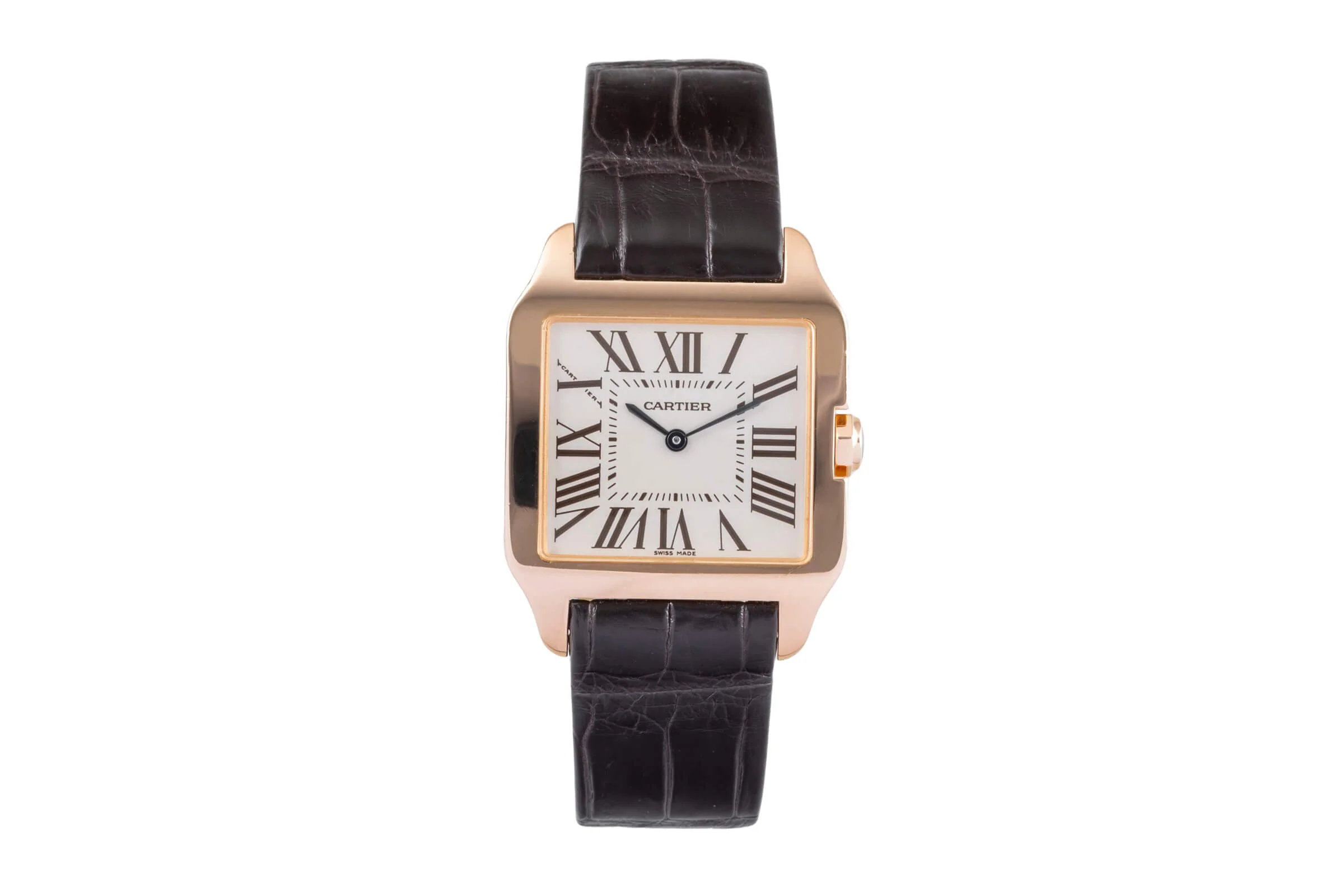 Cartier Santos Dumont 18 ct red gold quartz men's watch W2009251,2788  [2500275] - Image 5