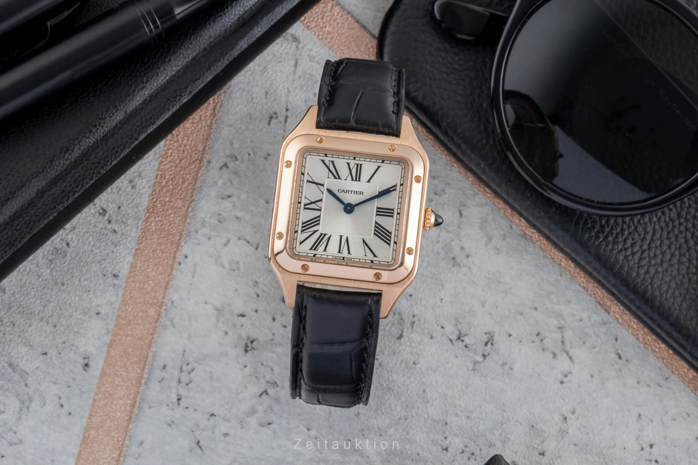 Cartier Santos Dumont 18 ct red gold quartz women's watch WGSA0022 LP: 12500EUR  [2506316] - Image 4