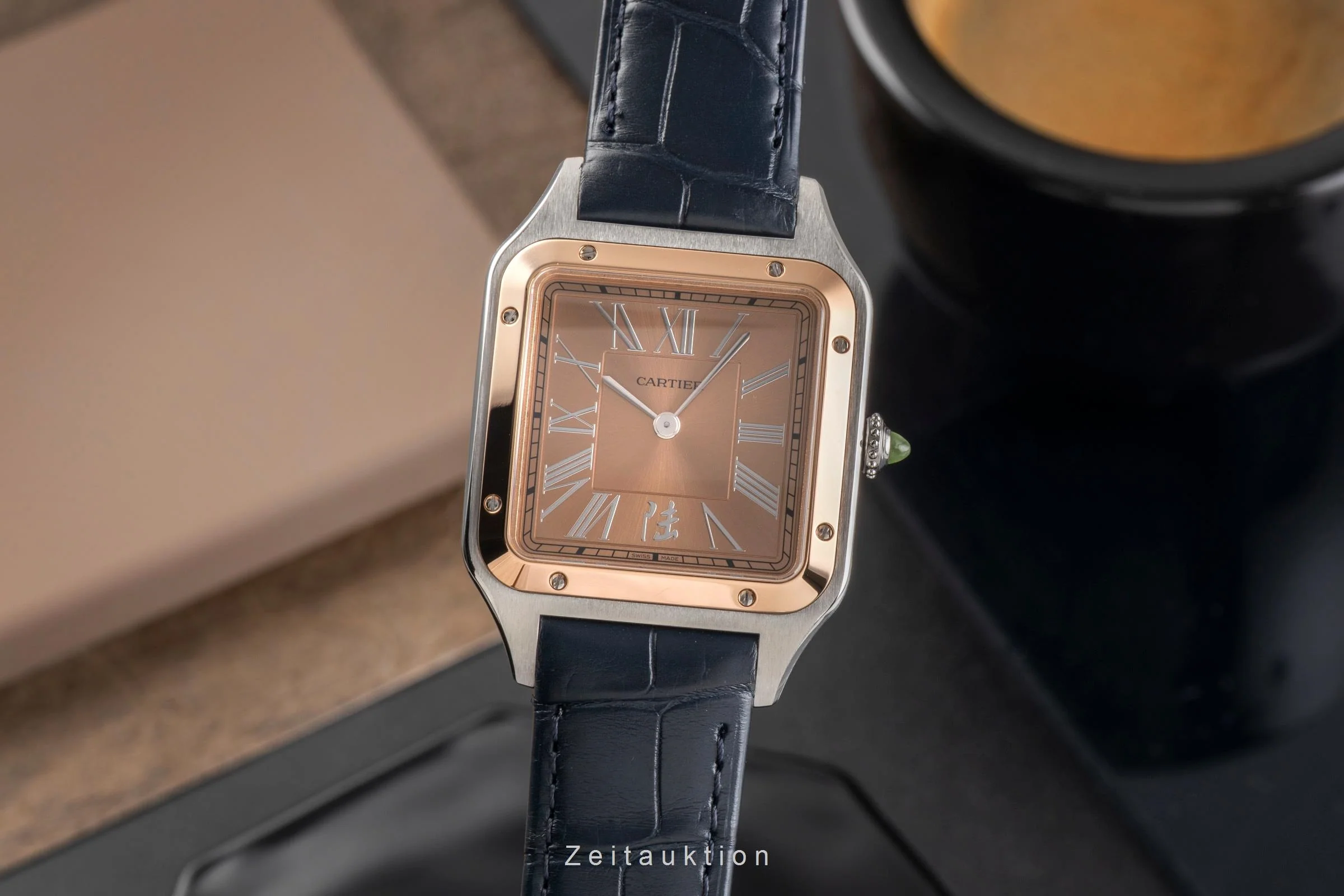 Cartier Santos Dumont steel / gold manual winding men's watch W2SA0027 LP: 10400EUR Limited  [2503167] - Image 2