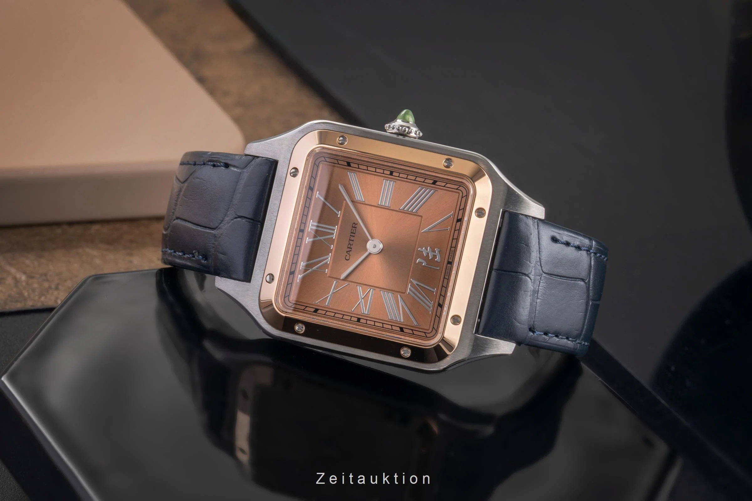 Cartier Santos Dumont steel / gold manual winding men's watch W2SA0027 LP: 10400EUR Limited  [2503167] - Image 3
