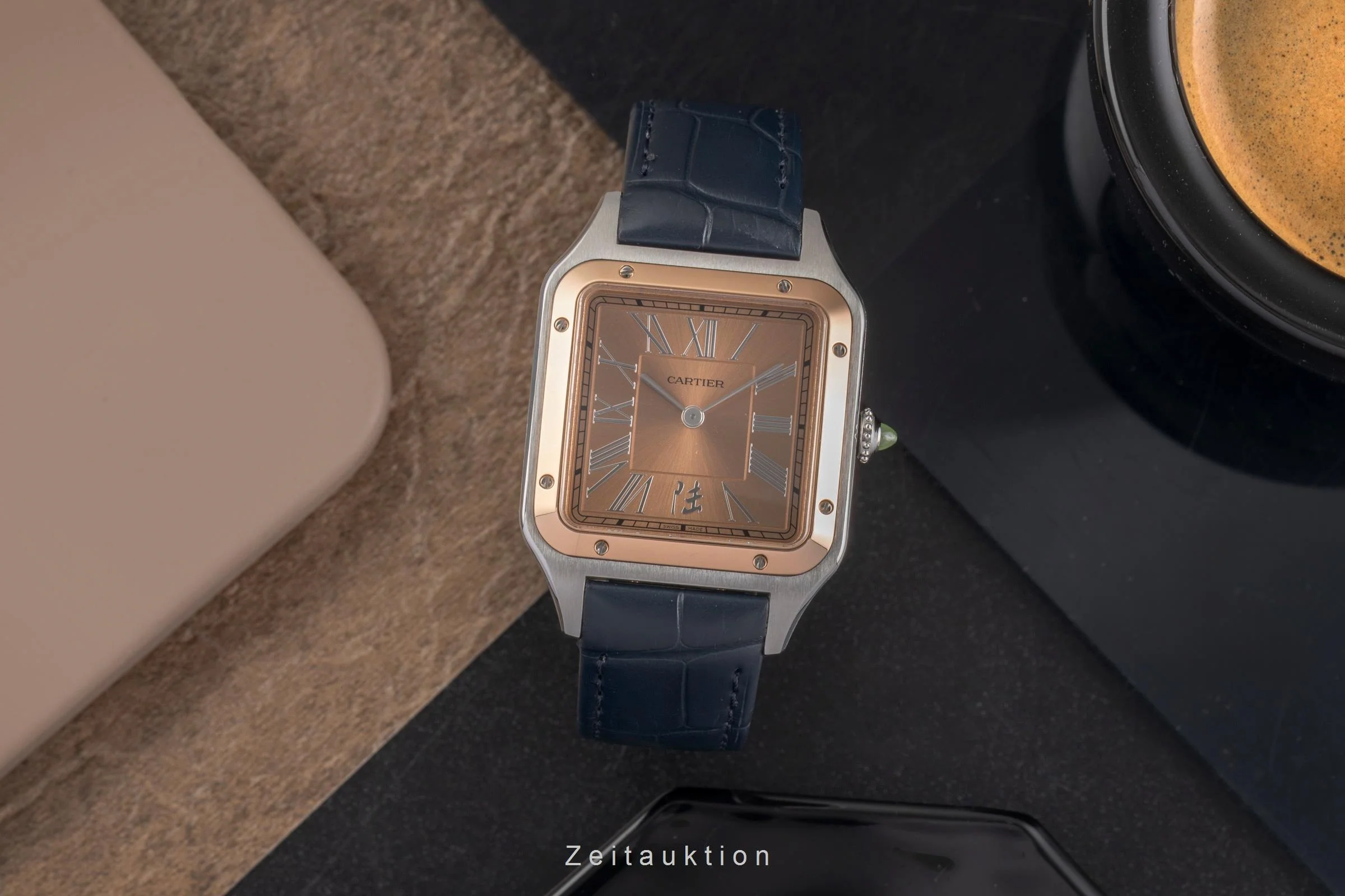 Cartier Santos Dumont steel / gold manual winding men's watch W2SA0027 LP: 10400EUR Limited  [2503167] - Image 4
