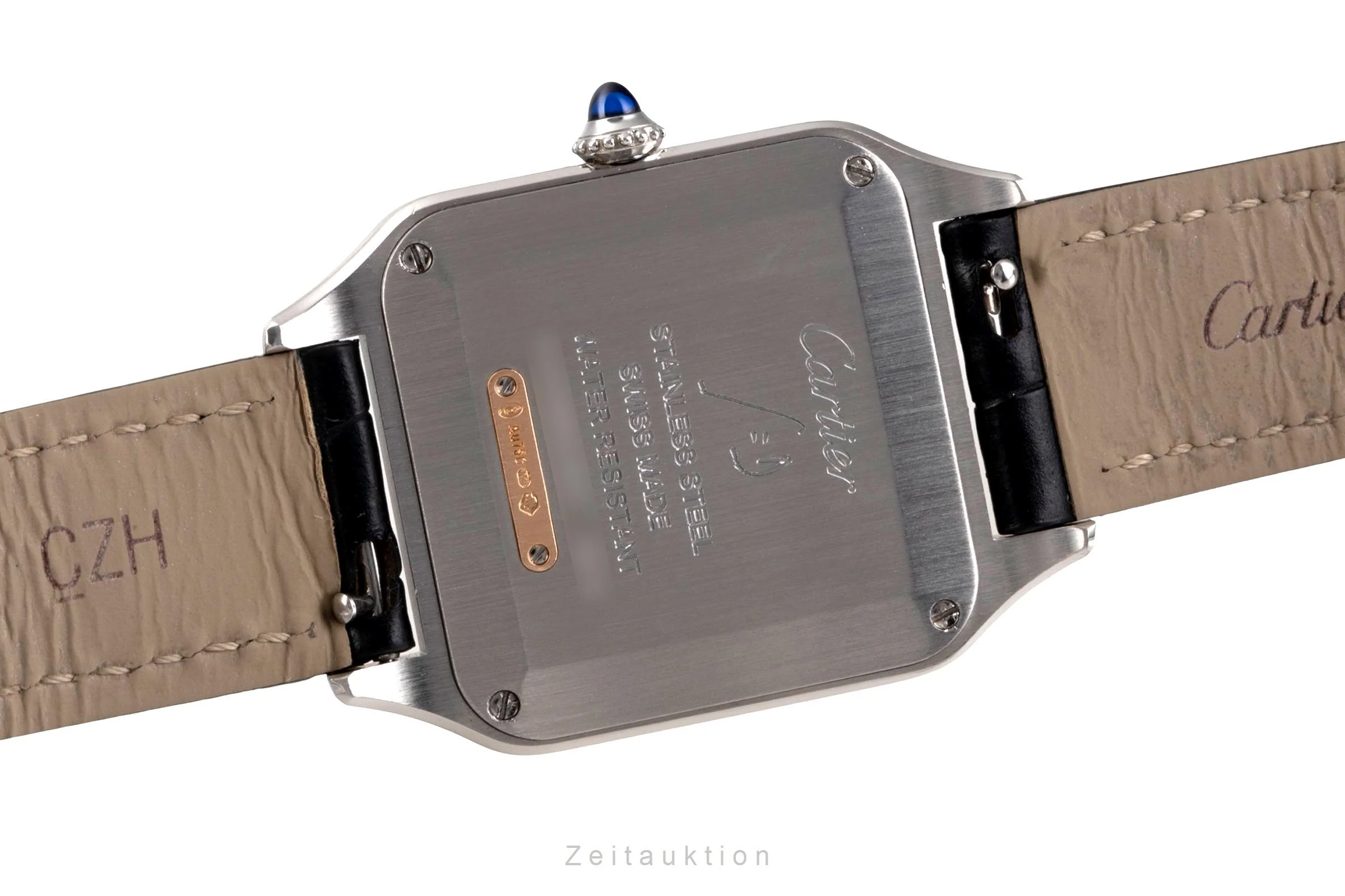 Cartier Santos Dumont steel / gold quartz men's watch W2SA0012  [2505273] - Image 12