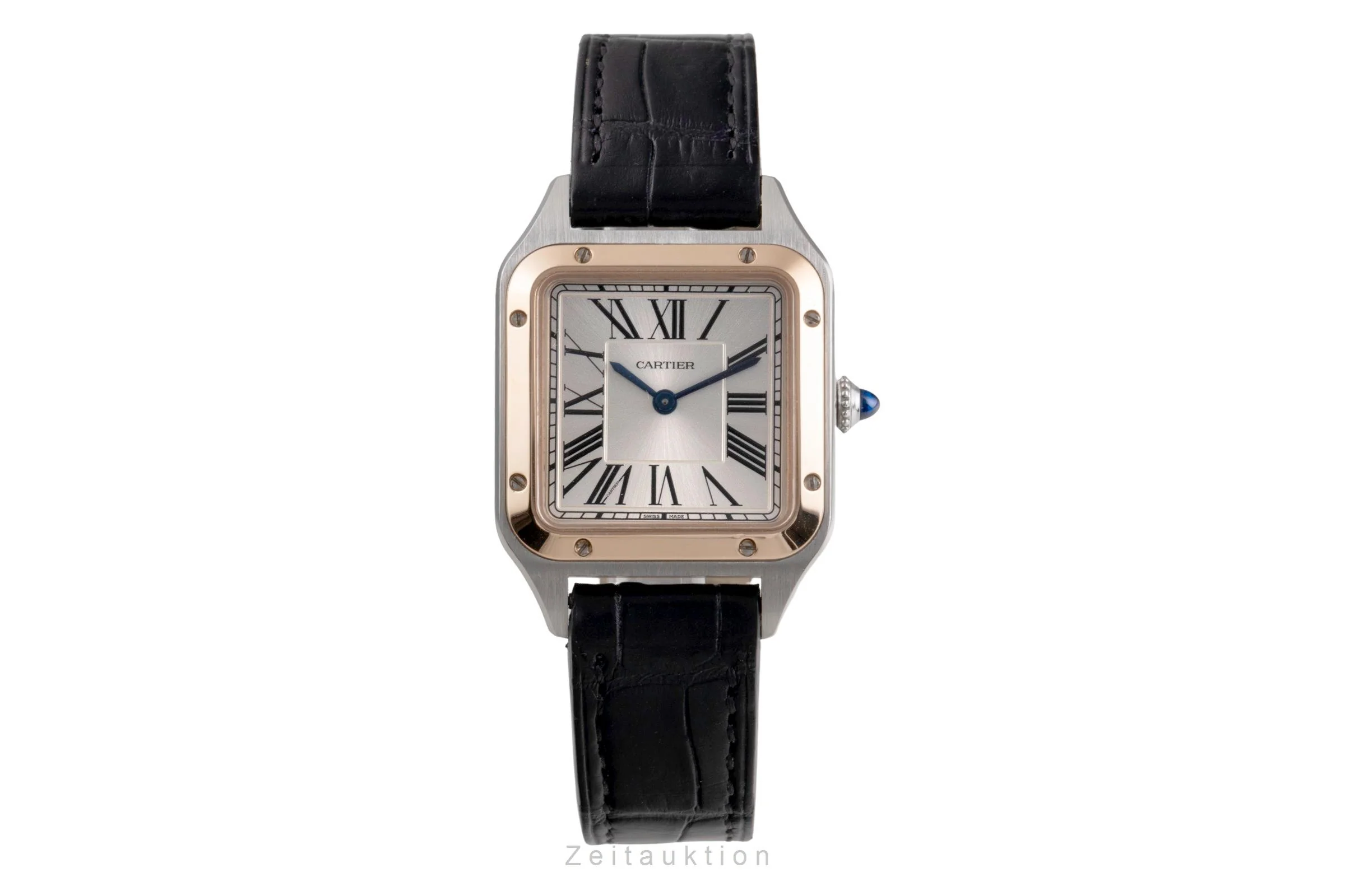 Cartier Santos Dumont steel / gold quartz men's watch W2SA0012  [2505273] - Image 5