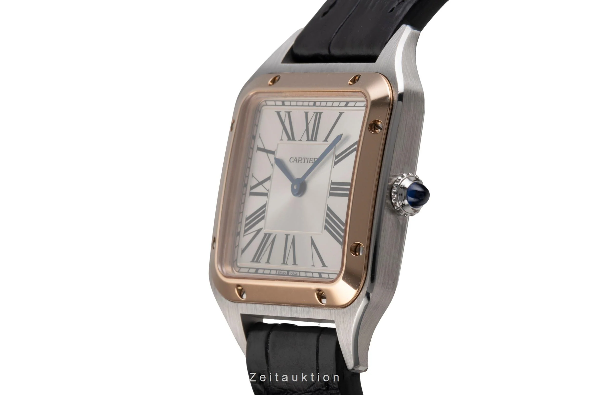 Cartier Santos Dumont steel / gold quartz men's watch W2SA0012  [2505273] - Image 7