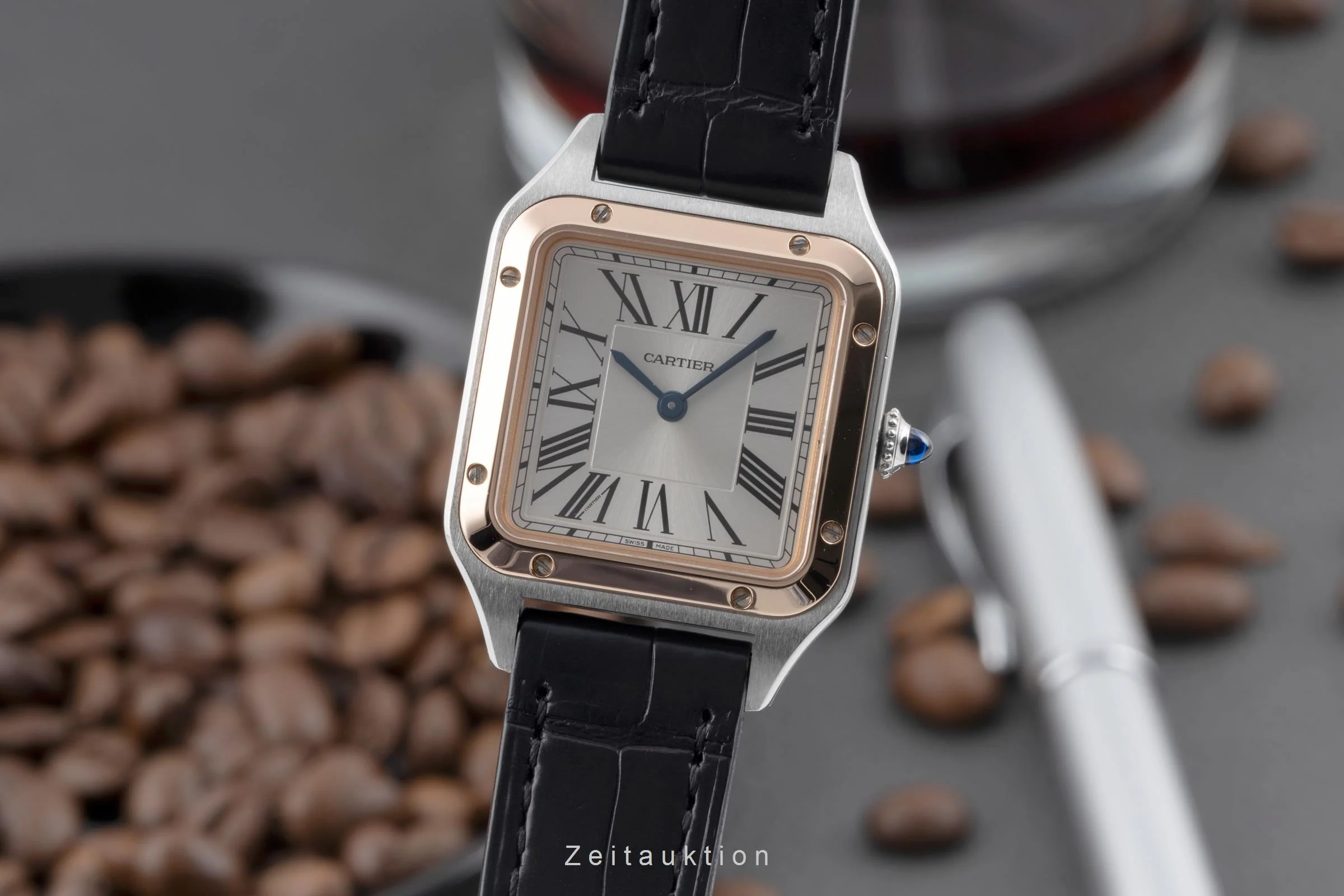 Cartier Santos Dumont steel / gold quartz women's watch W2SA0012 LP: 6700EUR  [2507133] - Image 2