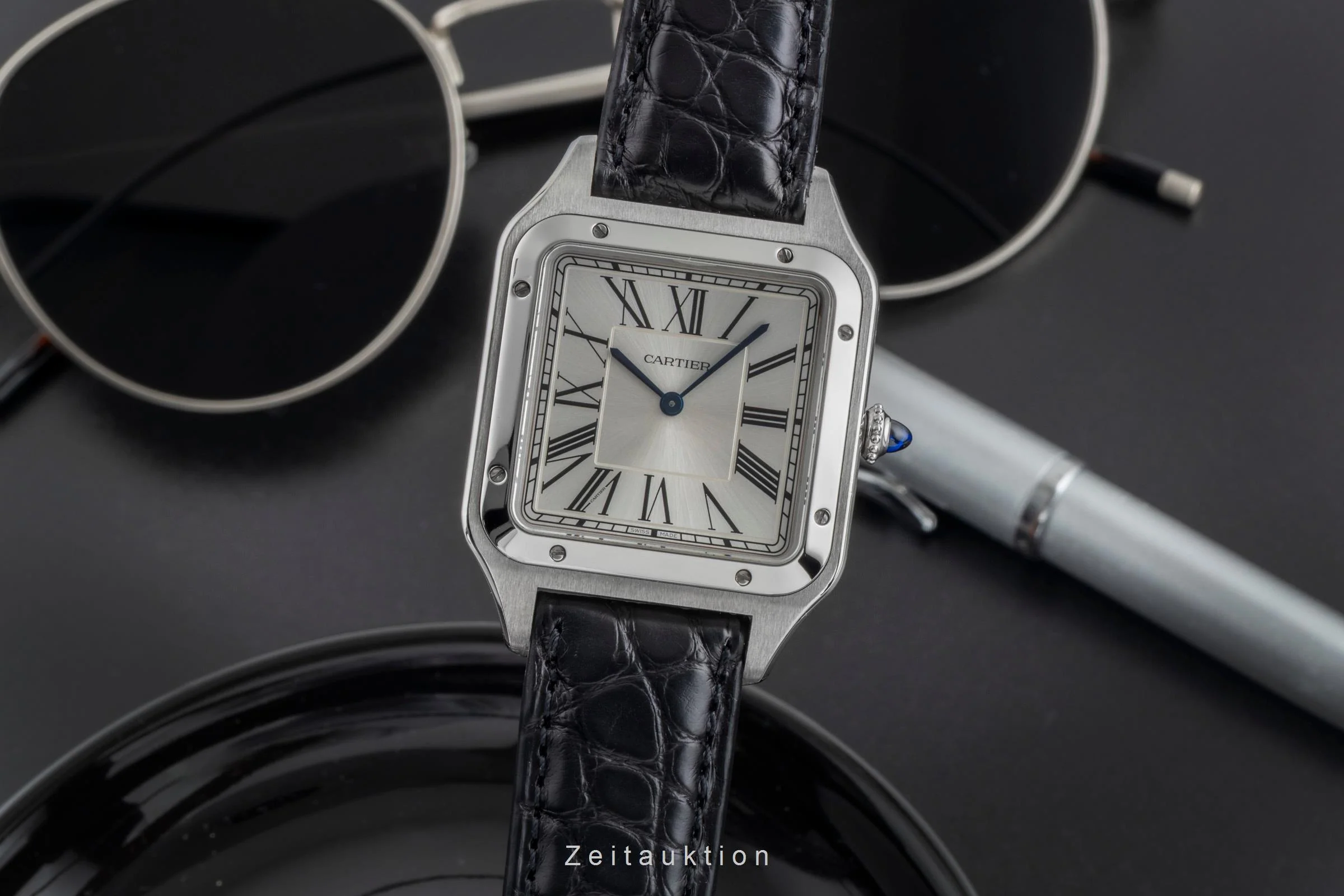 Cartier Santos Dumont steel manual winding men's watch WSSA0032  [2506314] - Image 2