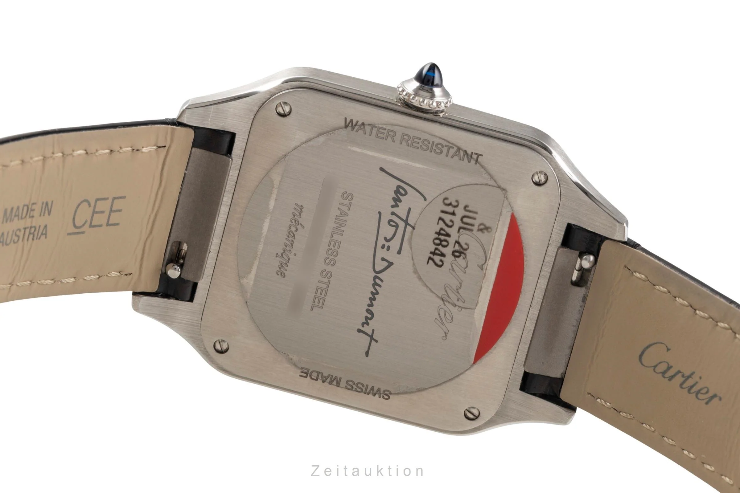 Cartier Santos Dumont steel manual winding men's watch WSSA0046  [2502733] - Image 11