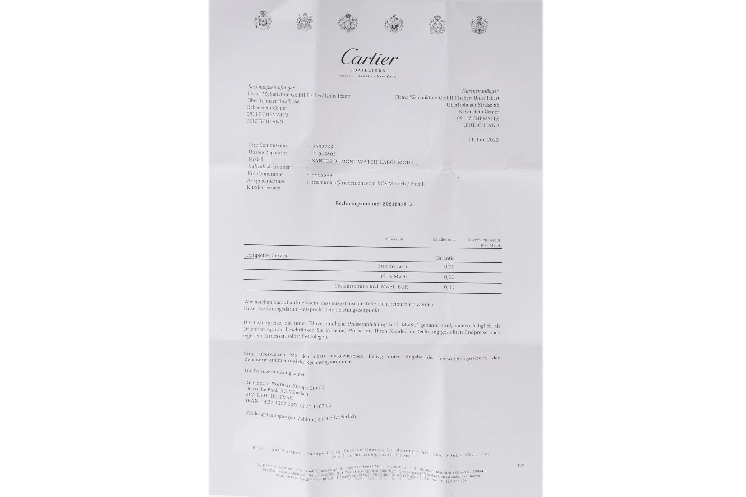 Cartier Santos Dumont steel manual winding men's watch WSSA0046  [2502733] - Image 15