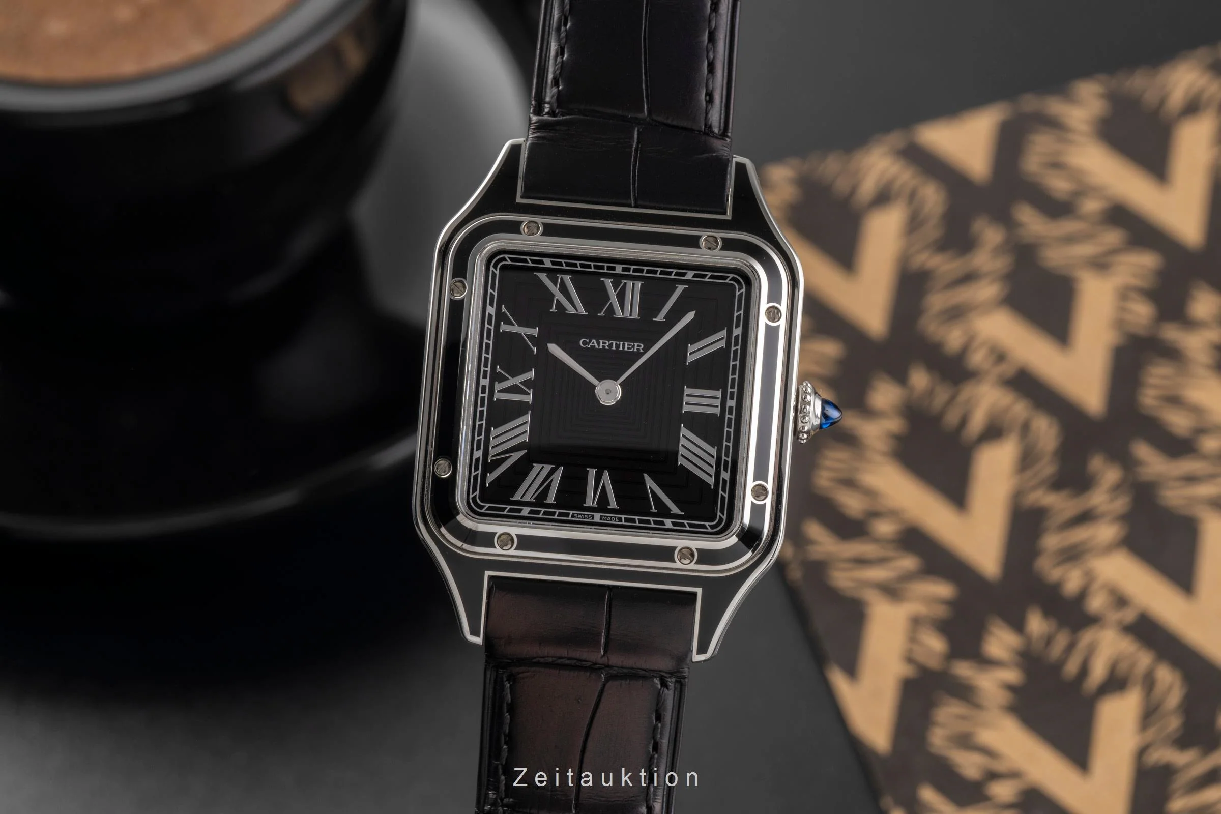 Cartier Santos Dumont steel manual winding men's watch WSSA0046  [2502733] - Image 2