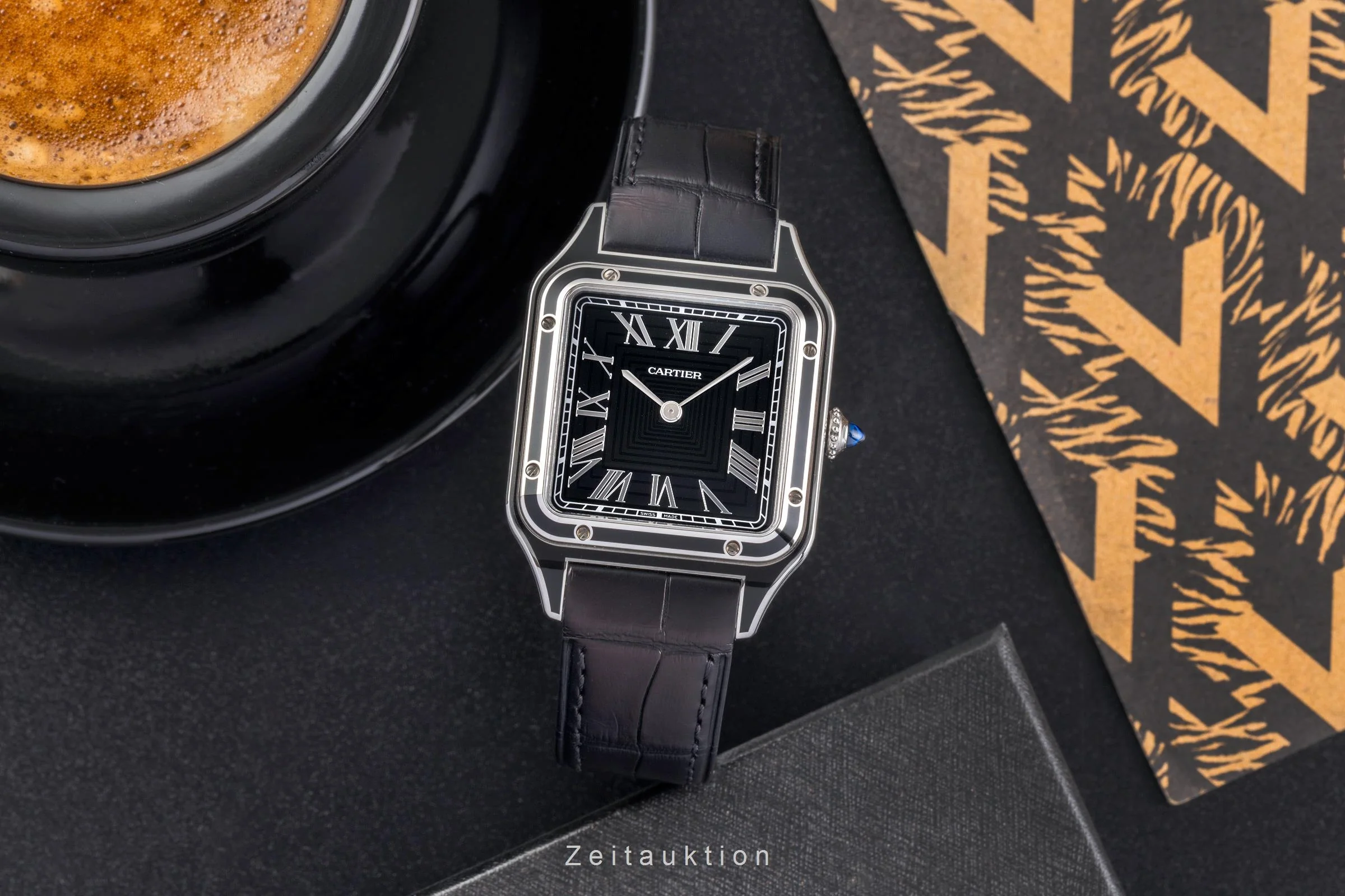 Cartier Santos Dumont steel manual winding men's watch WSSA0046  [2502733] - Image 4
