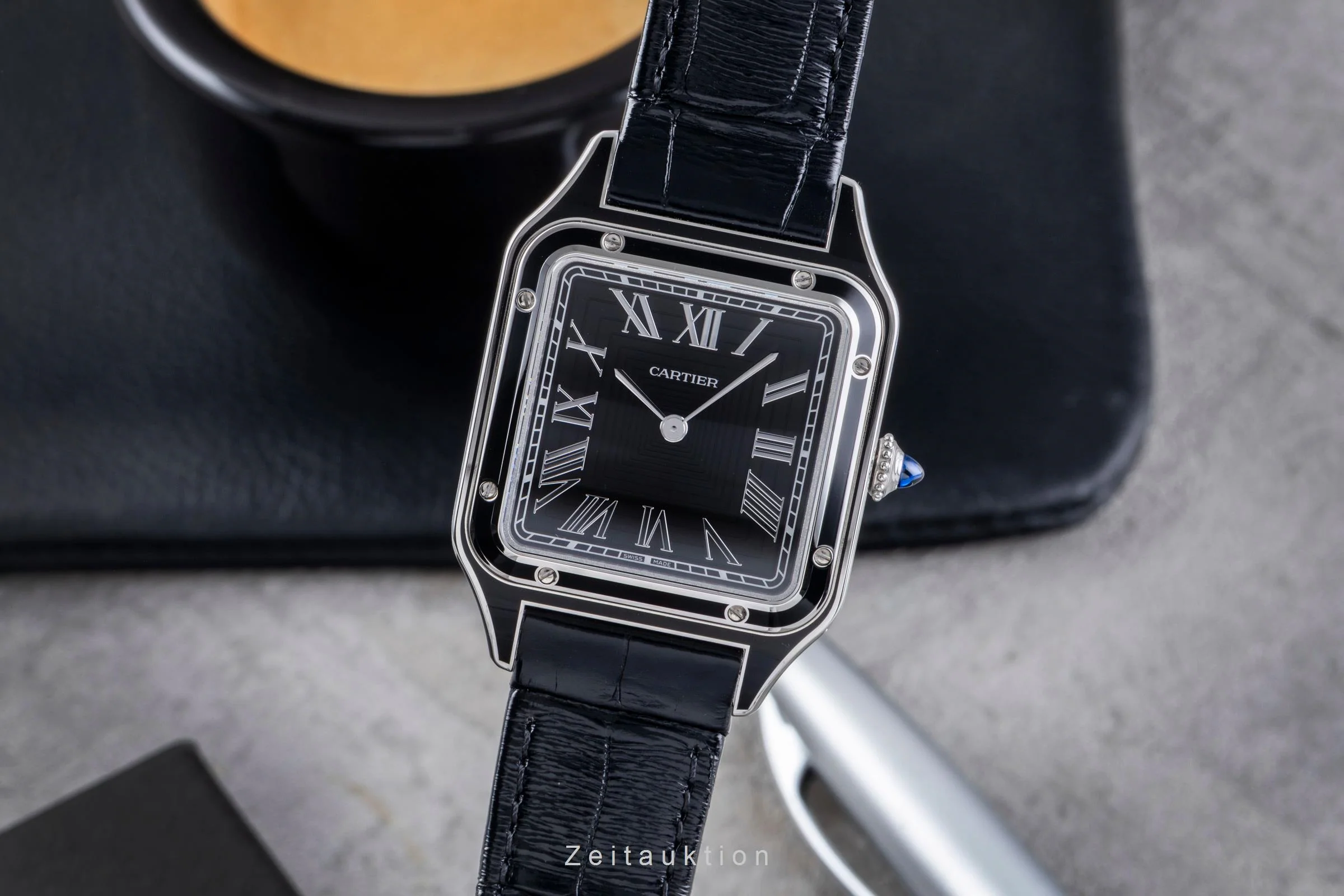 Cartier Santos Dumont steel manual winding men's watch WSSA0046  [2506349] - Image 2