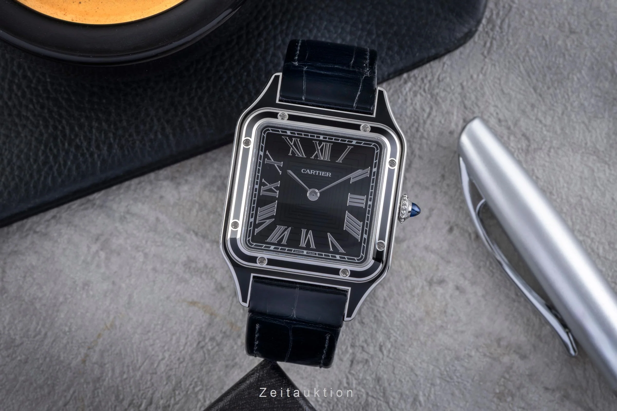 Cartier Santos Dumont steel manual winding men's watch WSSA0046  [2506349] - Image 4