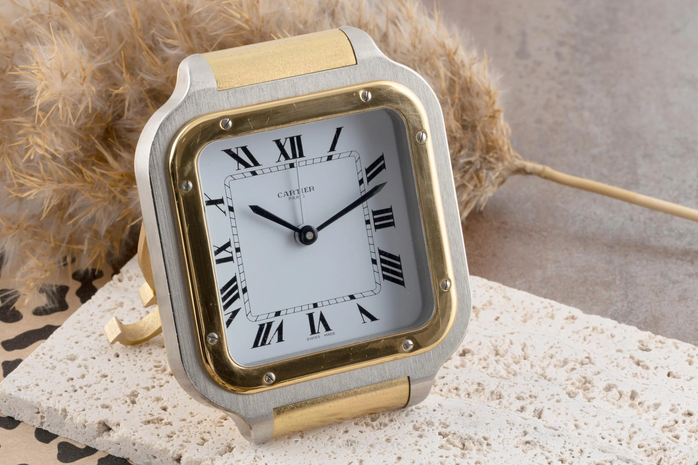 Cartier Santos gilt-brass quartz unisex 7508, GGC98100  [2505070] - Image 3