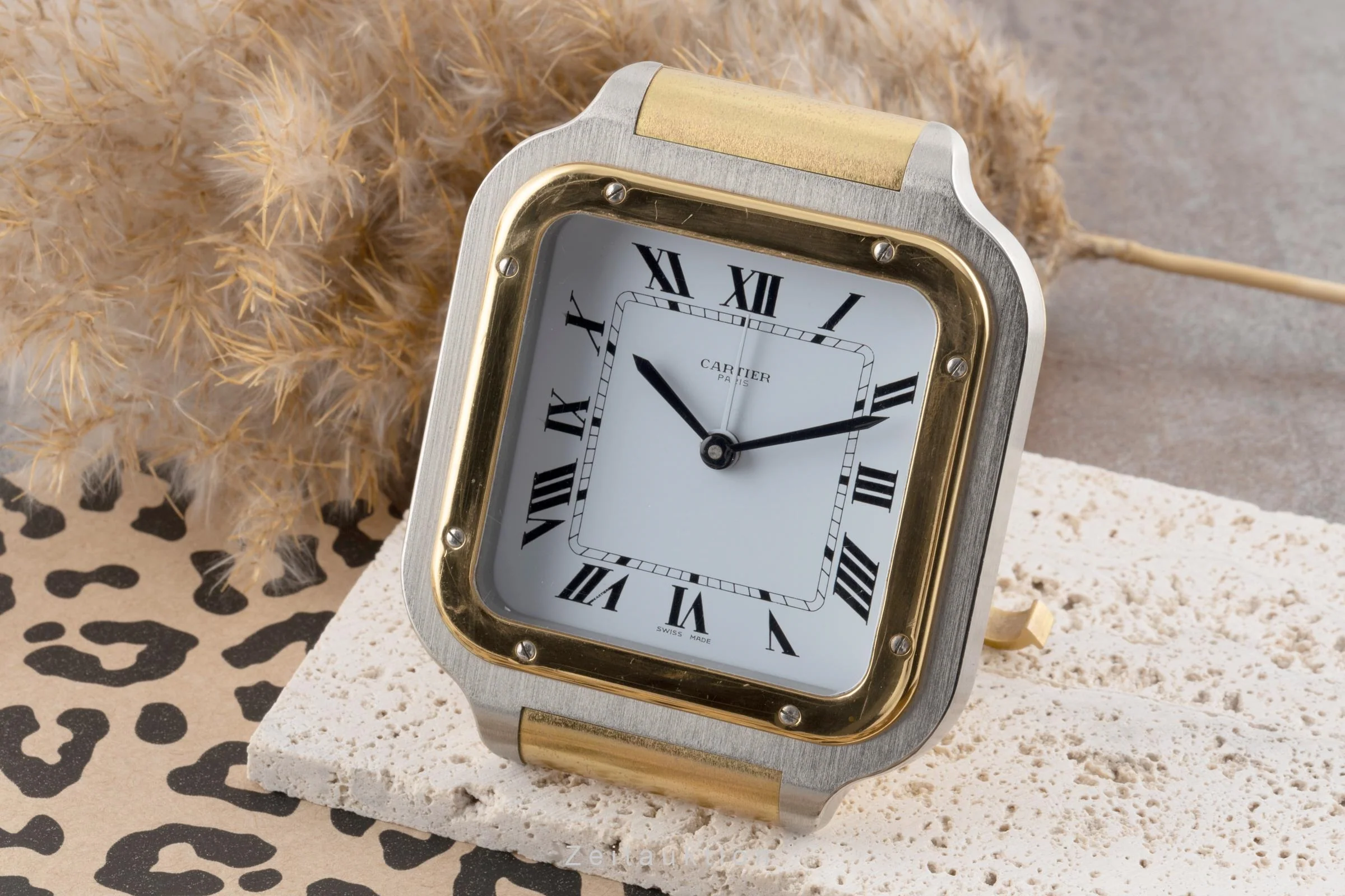 Cartier Santos gilt-brass quartz unisex 7508, GGC98100  [2505070] - Image 4