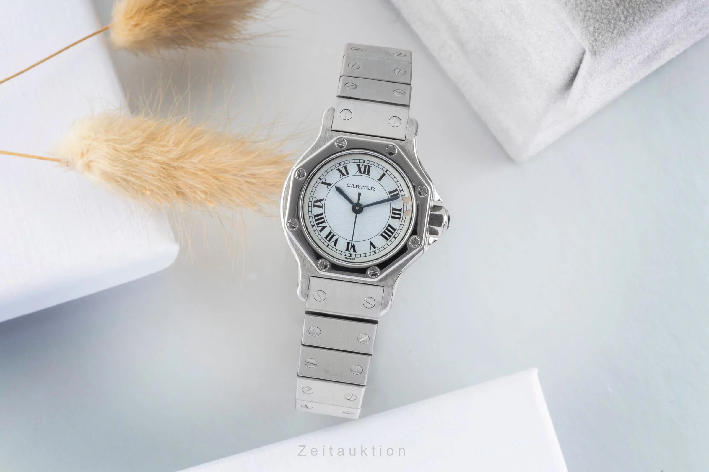Cartier Santos Ronde steel automatic men's watch 0906  [2506144] - Image 4