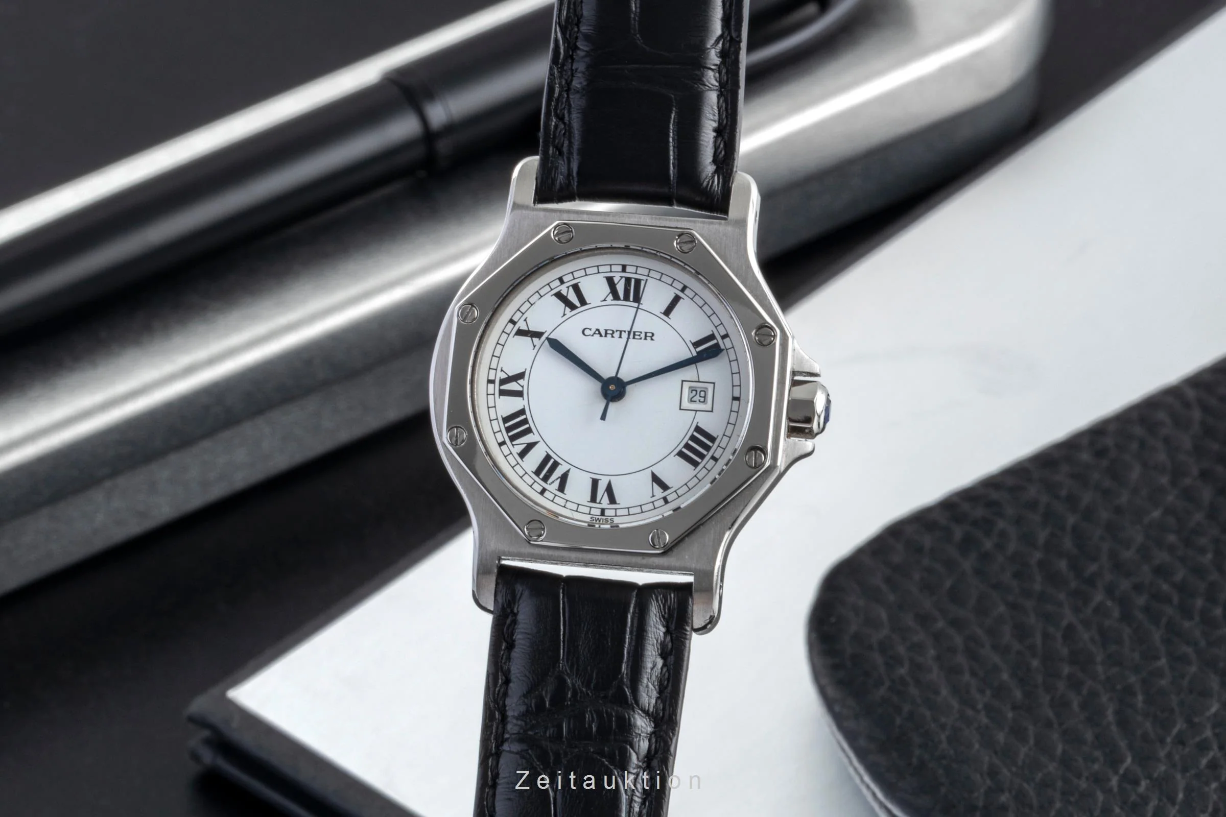 Cartier Santos Ronde steel automatic unisex 2965  [2504912] - Image 2