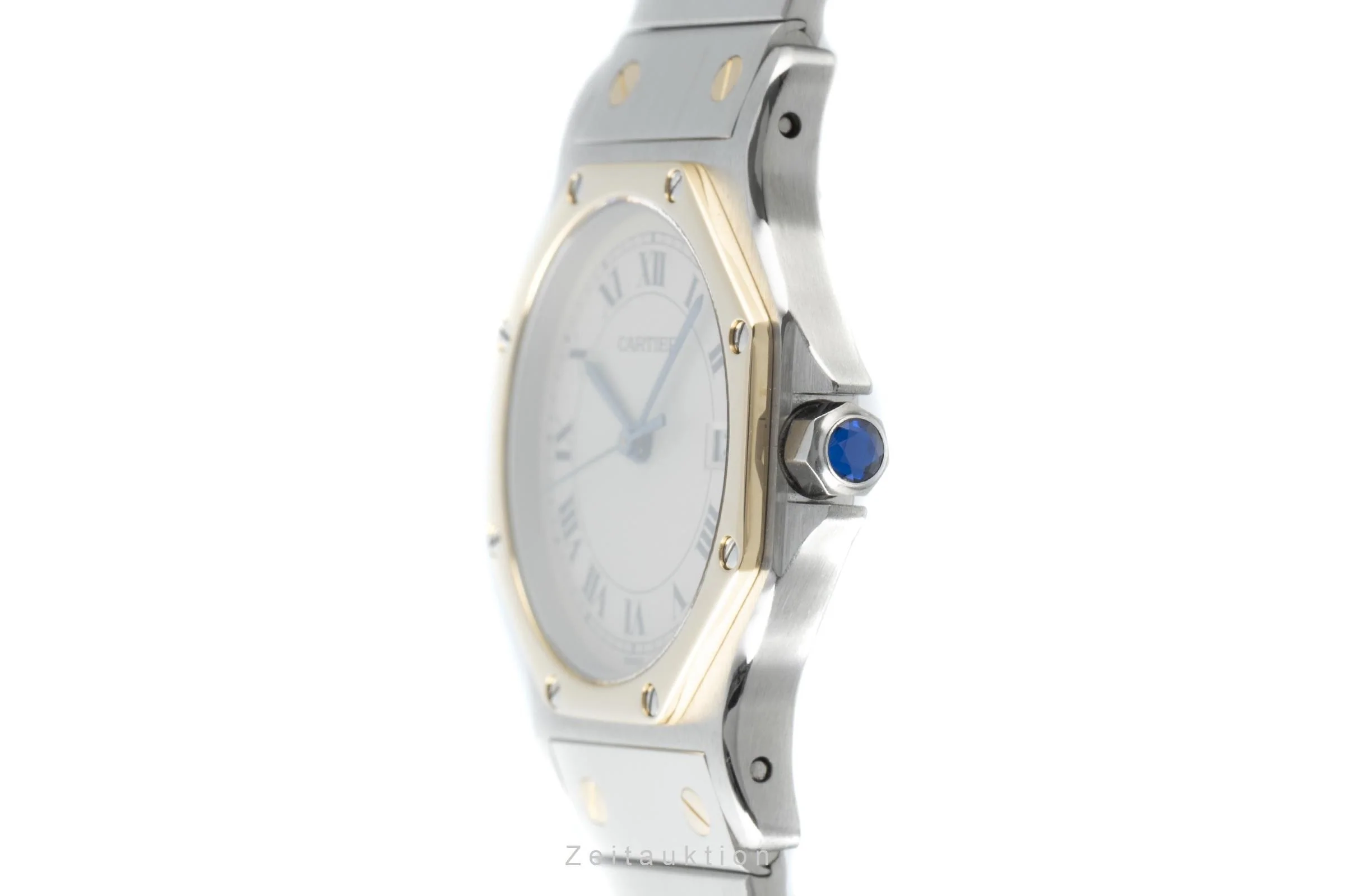 Cartier Santos Ronde steel / gold quartz women's watch 187902  [2204091] - Image 6