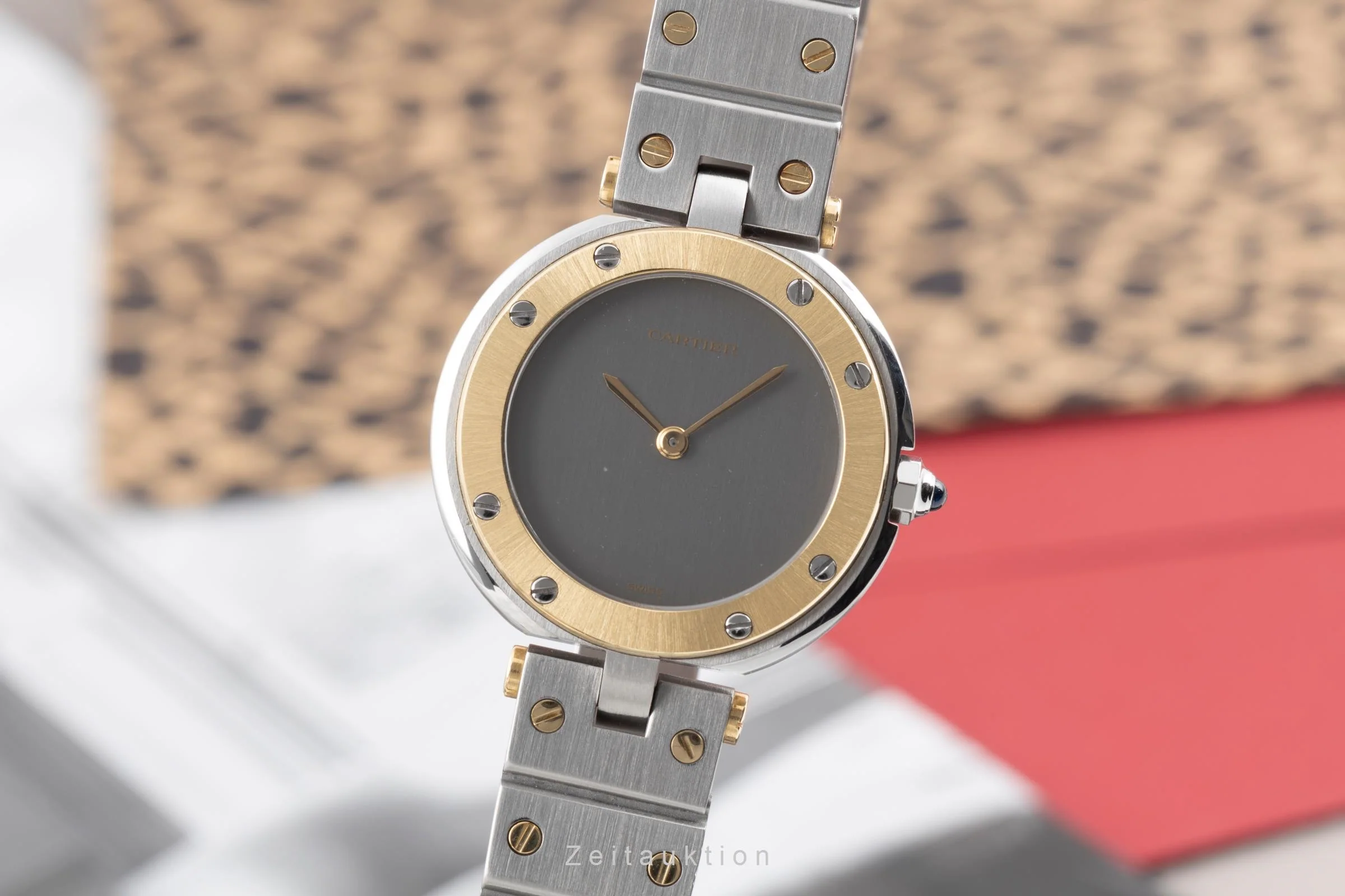 Cartier Santos Ronde steel / gold quartz women's watch 8191  [2505476] - Image 2
