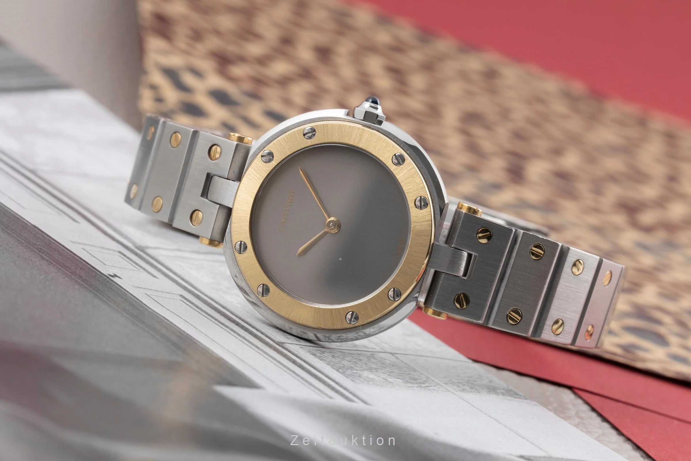 Cartier Santos Ronde steel / gold quartz women's watch 8191  [2505476] - Image 3